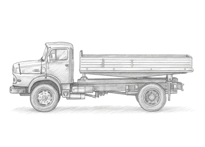 Mercedes-Benz LAK 1624 Rundhauber Kipper (1:50): Geschichte & Modell