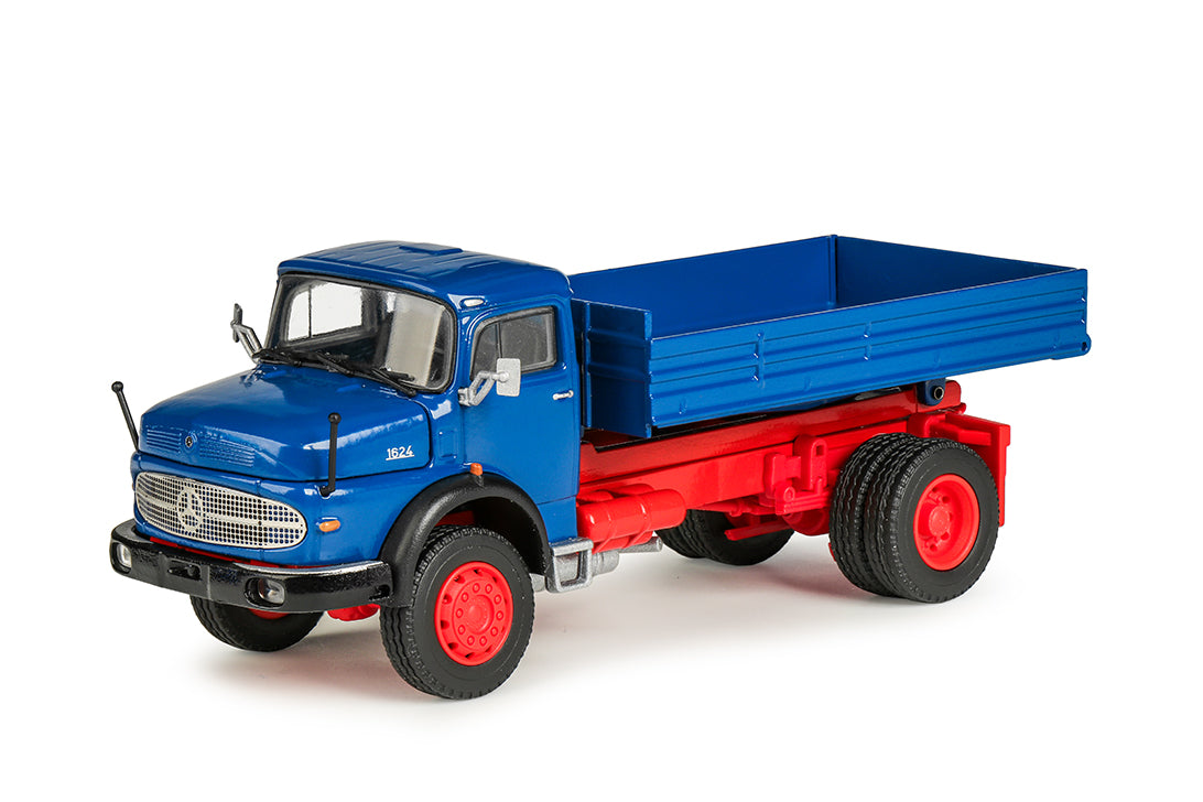 Modell LKW Mercedes-Benz LAK 1624 Pritschenwagen mit Ladung – Sammlermodell Conrad Modelle 1057/02