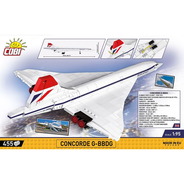COBI® I Concorde G-BBDG I 1917 I NEU I 1:95