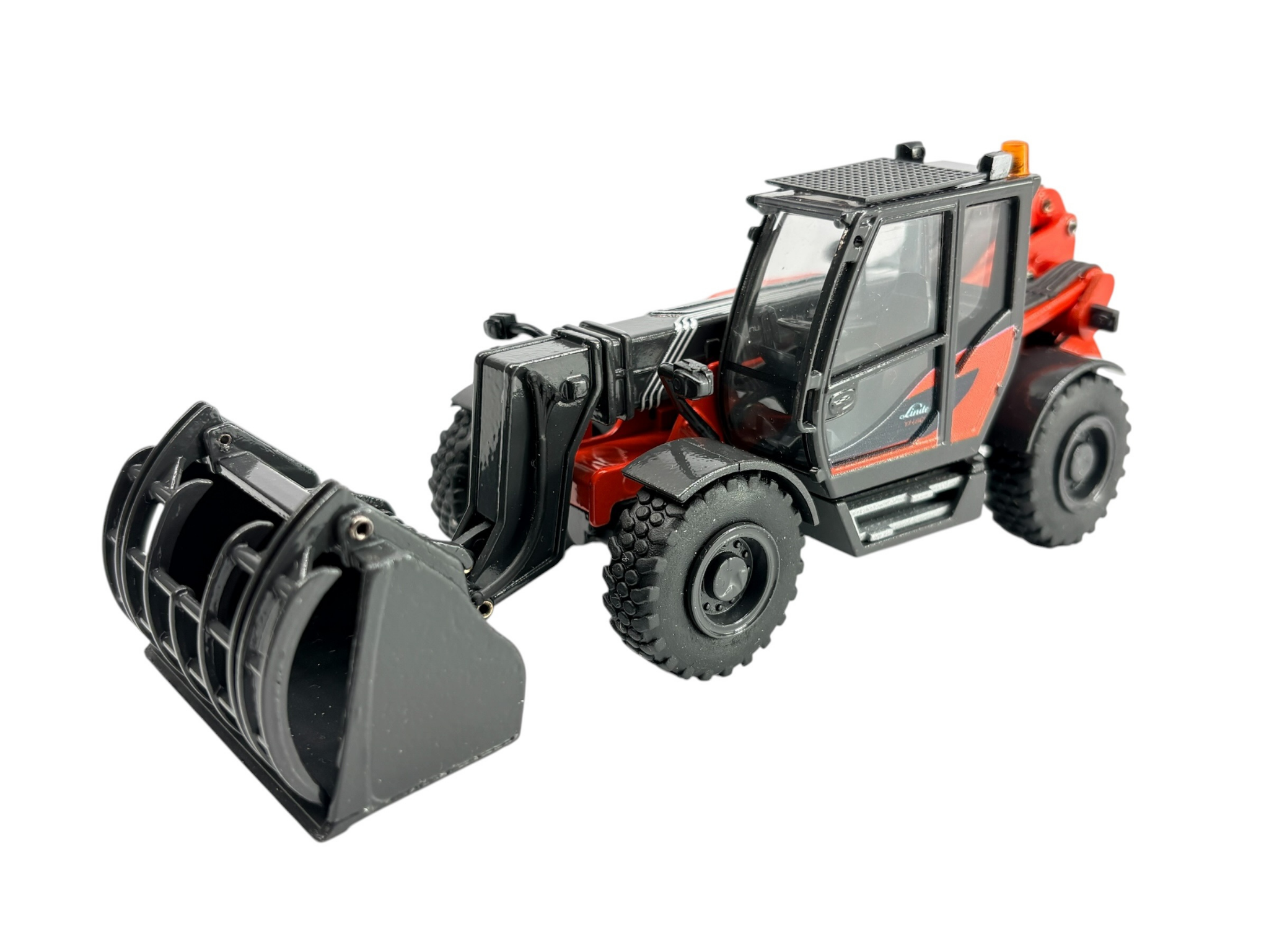 Conrad Linde YH 60 Industrie-Teleskoplader (Sennebogen) – Diecast Sammlermodell im Maßstab 1:50, Art. 2454/04