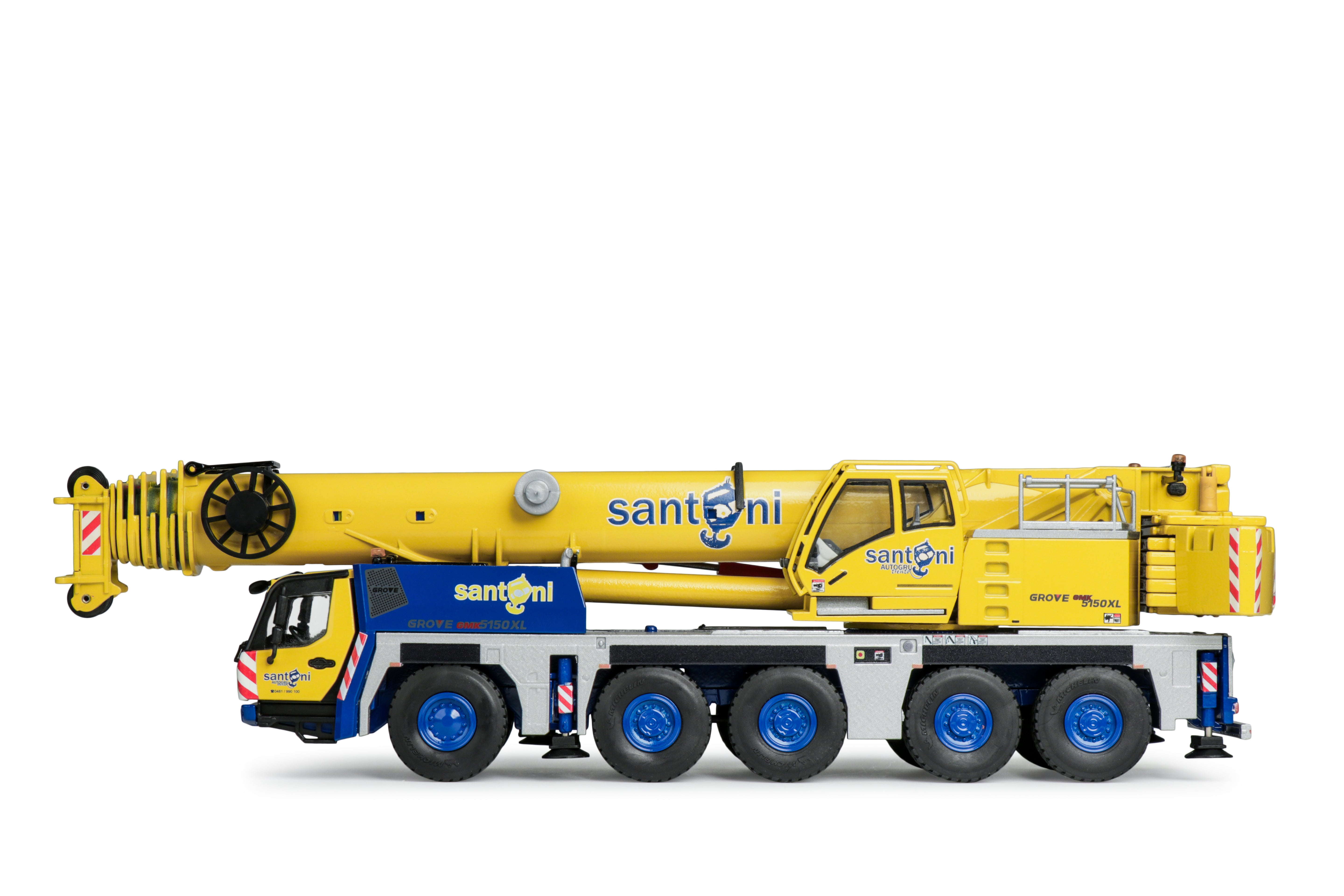 Grove GMK 5150XL „SANTONI“ – Ansicht links, 1:50, Art. 2125/06