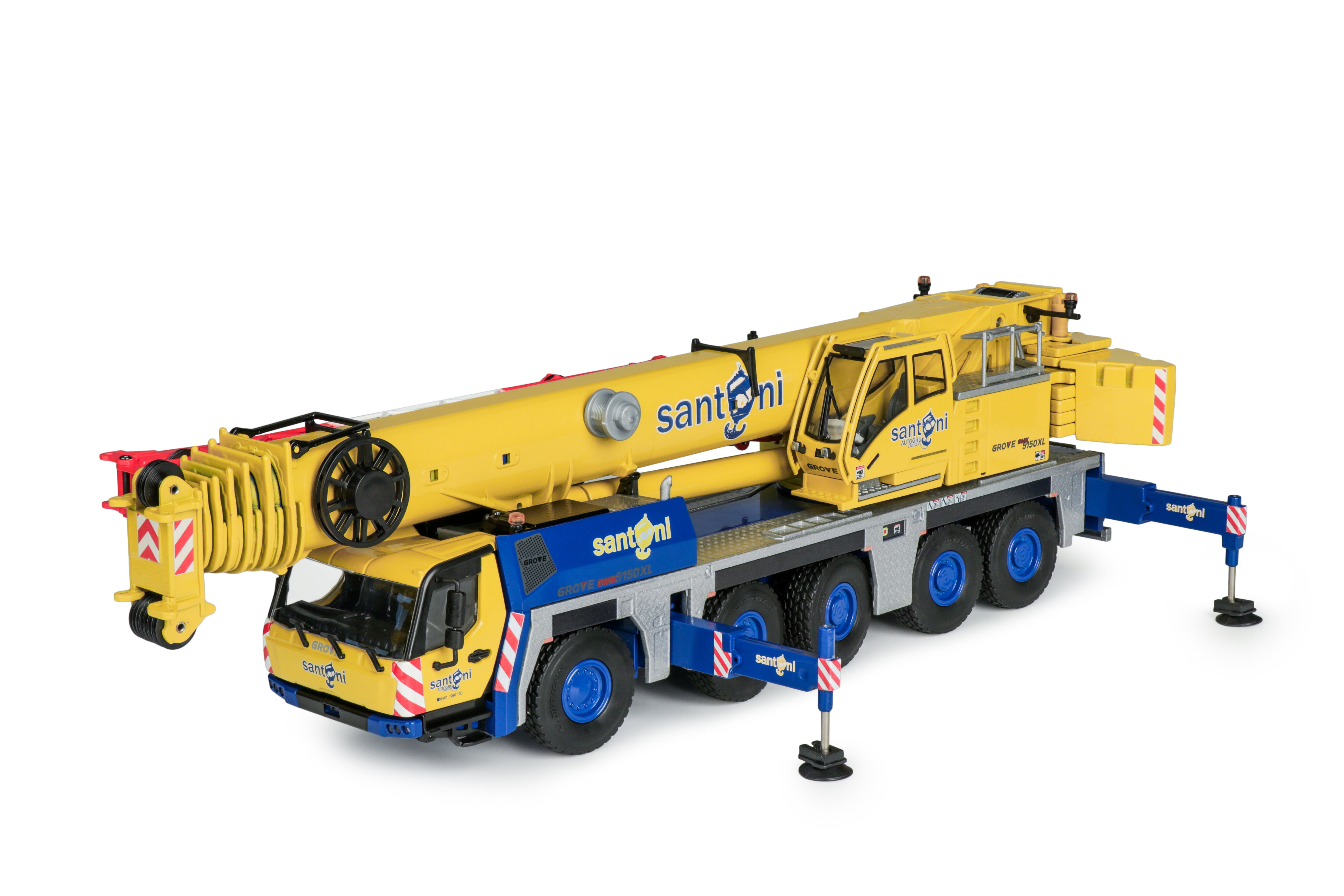 Conrad Grove GMK 5150XL All-Terrain-Kran „SANTONI“ – Diecast Sammlermodell im Maßstab 1:50, Art. 2125/06