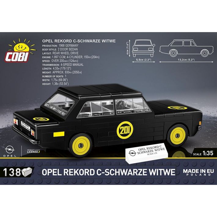 COBI® I Opel Rekord C Schwarze Witwe I 24597 I NEU