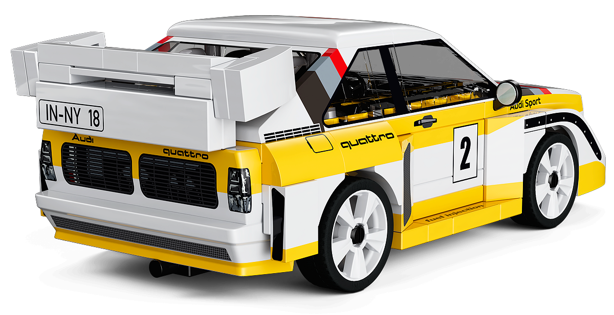 COBI Audi Sport Quattro S1 E2 – Klemmbaustein-Modell im Maßstab 1:35 – 147 Teile, Set 24667 – Ansicht 2