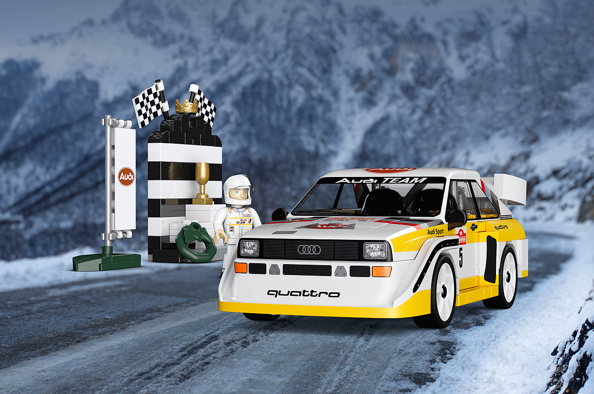 COBI Audi Sport Quattro S1 E2 Rally Legend 1985 – Klemmbaustein-Modell im Maßstab 1:35 – 229 Teile, Set 24668 – Ansicht 3