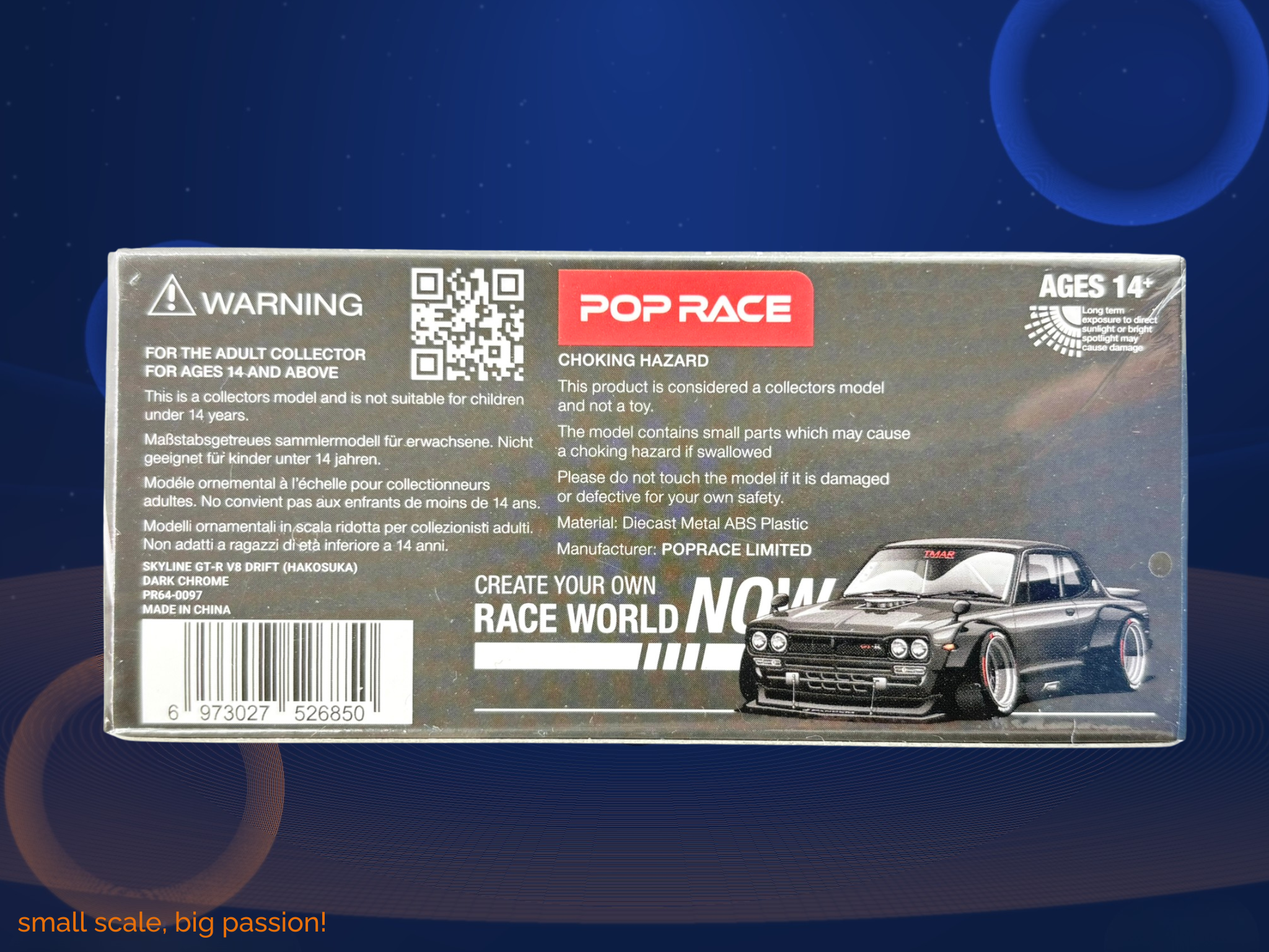 NISSAN Skyline GT-R V8 Drift (Hakosuka) (1:64) PR64-097