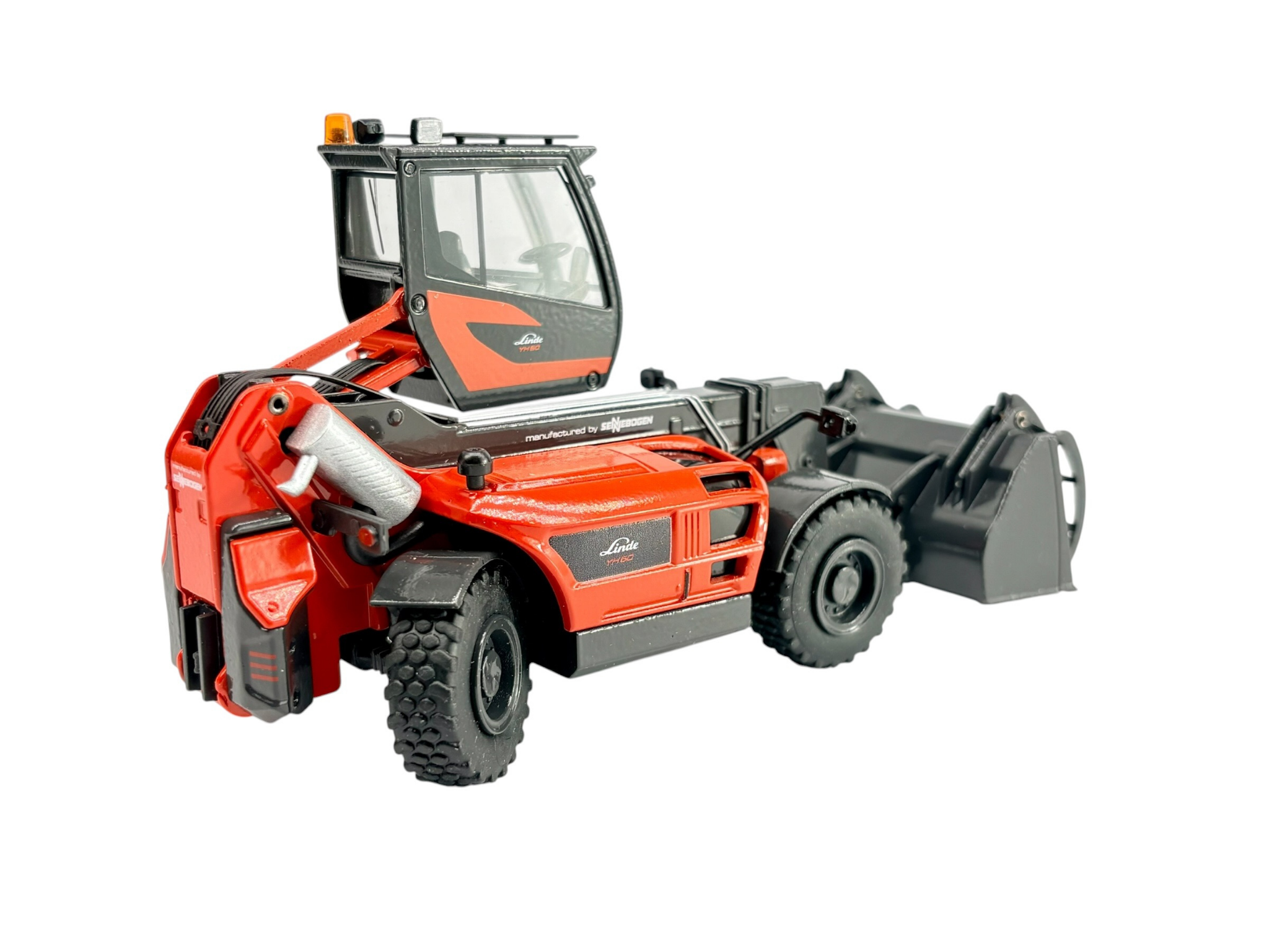 Conrad Linde YH 60 Industrie-Teleskoplader (Sennebogen) – Diecast Sammlermodell im Maßstab 1:50, Art. 2454/04 – Ansicht 4