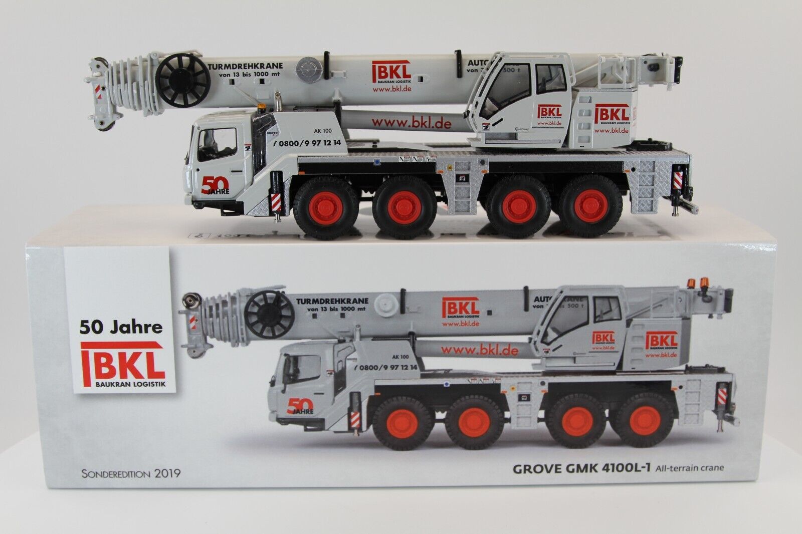 Conrad Grove GMK4100L-1 Mobilkran „50 Jahre BKL“ – Diecast Sammlermodell im Maßstab 1:50, Art. 2119/02 – Ansicht 6