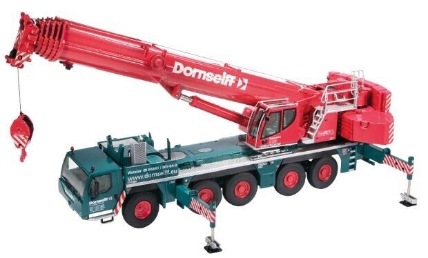 NZG Liebherr LTM 1250-5.1 Mobilkran in der Ausführung Dornseiff (grün) – Diecast Sammlermodell im Maßstab 1:50, Zinkdruckguss, Art. 959/04