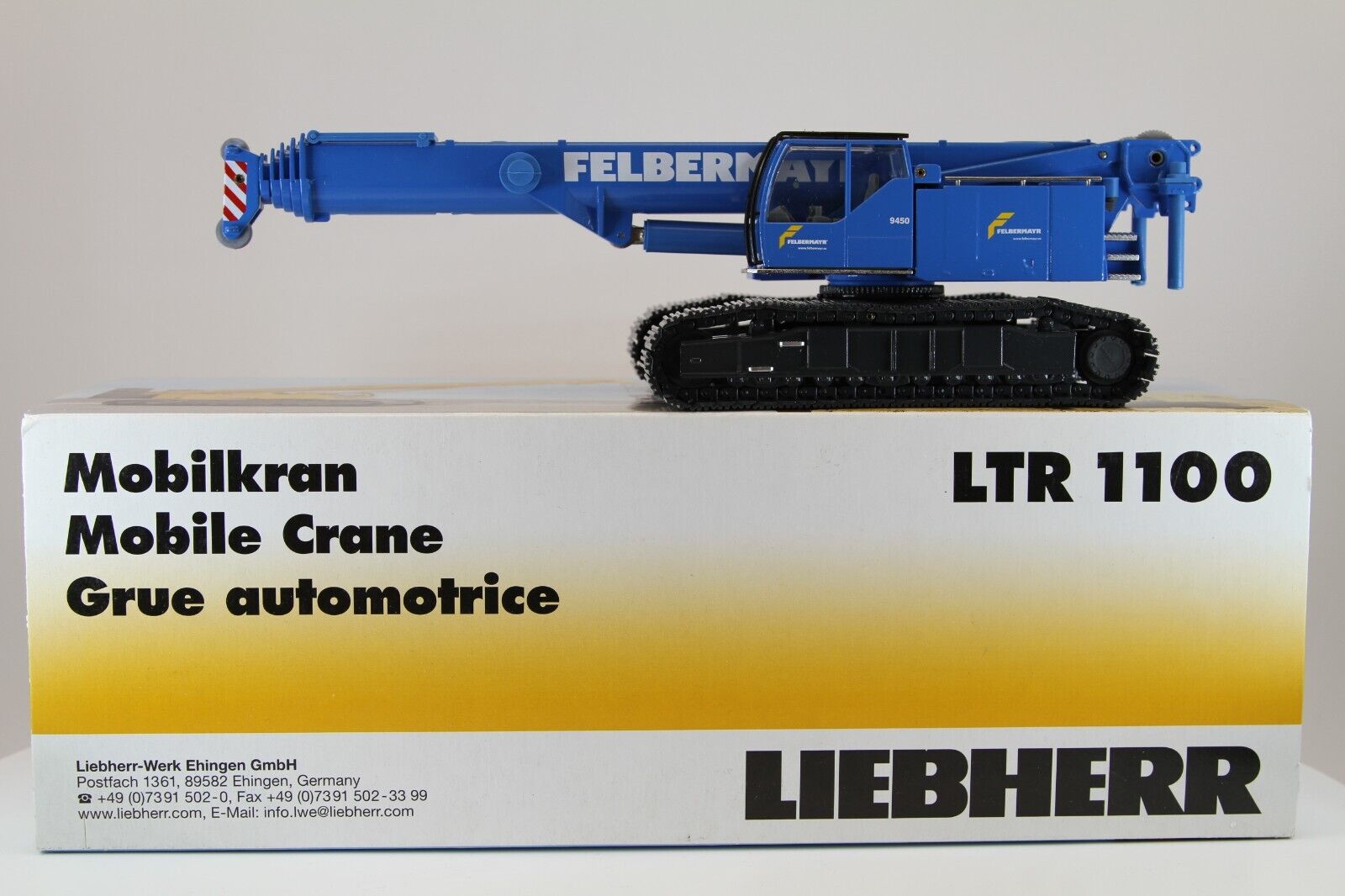 Conrad Liebherr LTR 1100 Raupenkran „FELBERMAYR“ – Diecast Sammlermodell im Maßstab 1:50, Art. 2738/08 – Ansicht 7