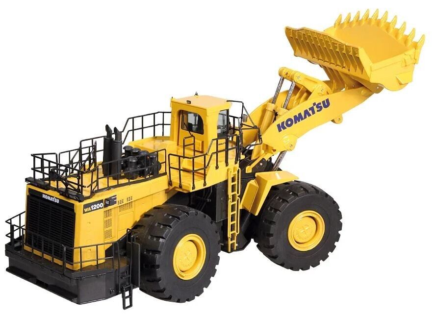 NZG Komatsu WA1200 Radlader in Gelb – Diecast Sammlermodell im Maßstab 1:50, Zinkdruckguss, Art. 889 – Ansicht 6