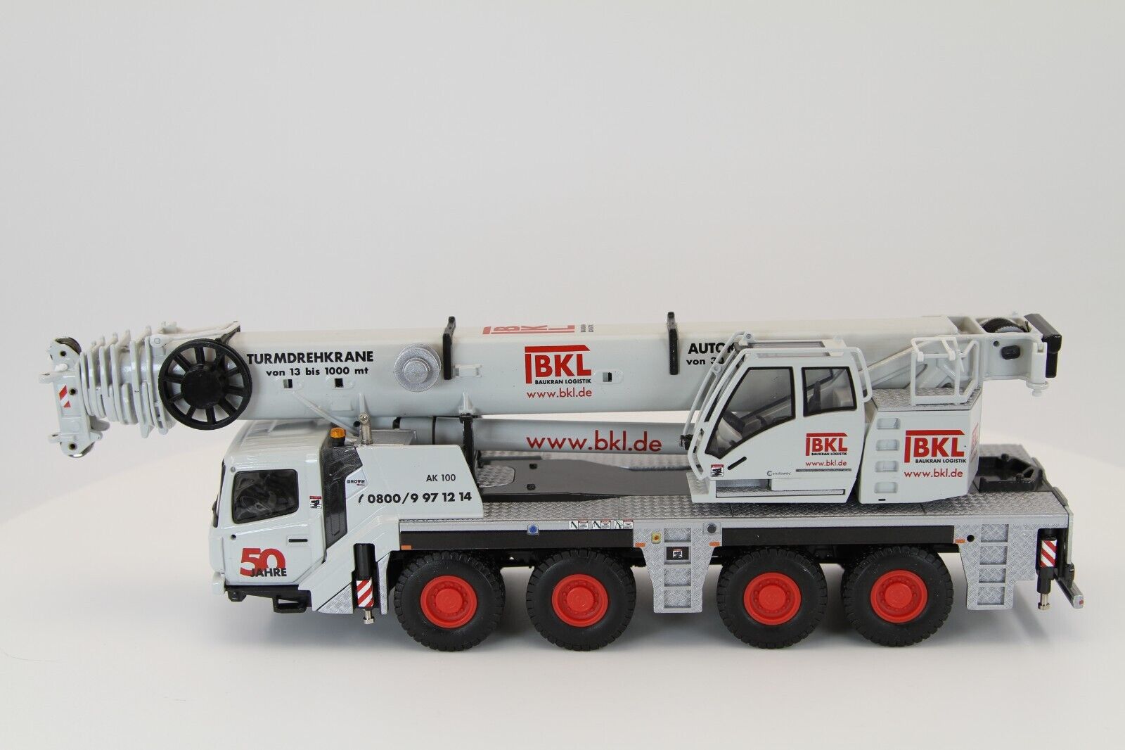 Conrad Grove GMK4100L-1 Mobilkran „50 Jahre BKL“ – Diecast Sammlermodell im Maßstab 1:50, Art. 2119/02 – Ansicht 2