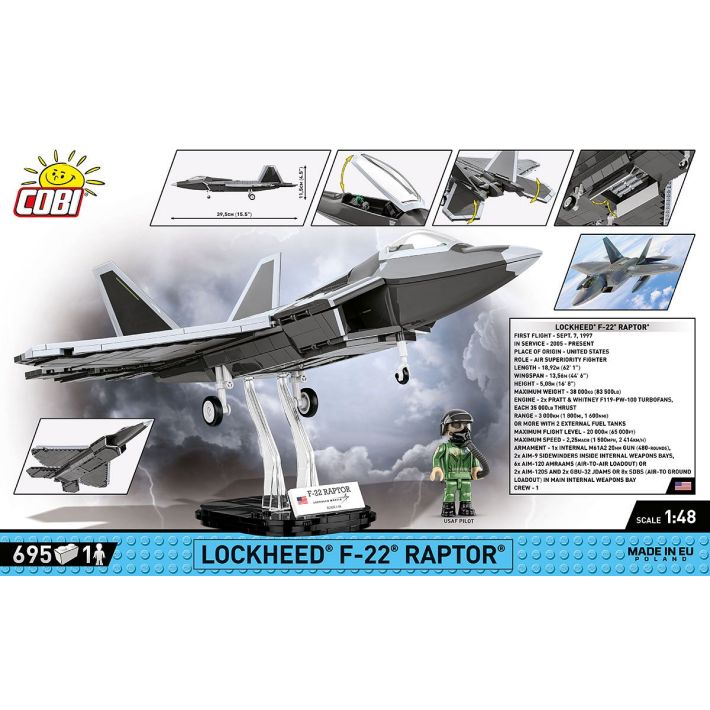Lockheed F-22 Raptor (1:48) - 5855