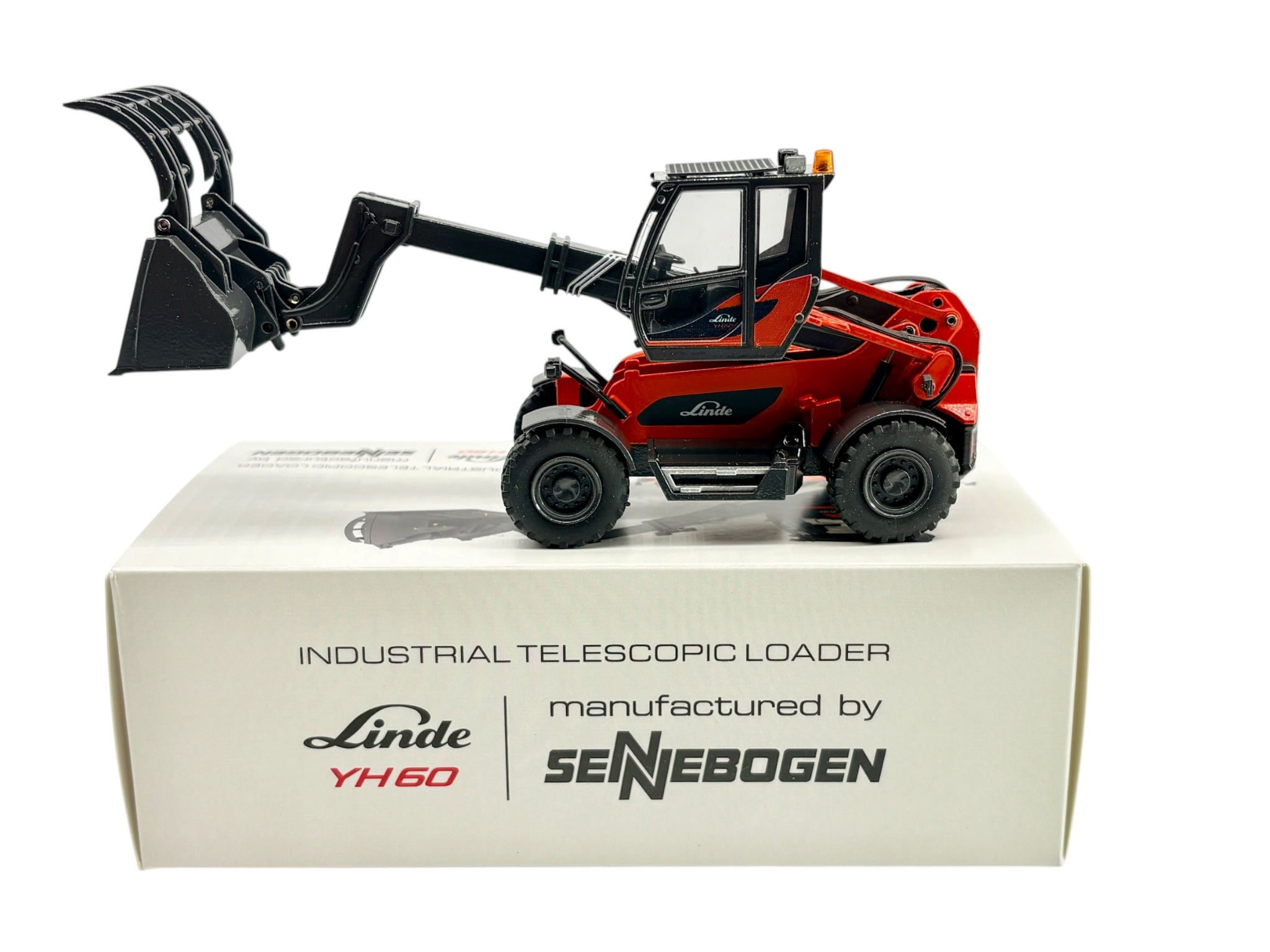 Conrad Linde YH 60 Industrie-Teleskoplader (Sennebogen) – Diecast Sammlermodell im Maßstab 1:50, Art. 2454/04 – Ansicht 6