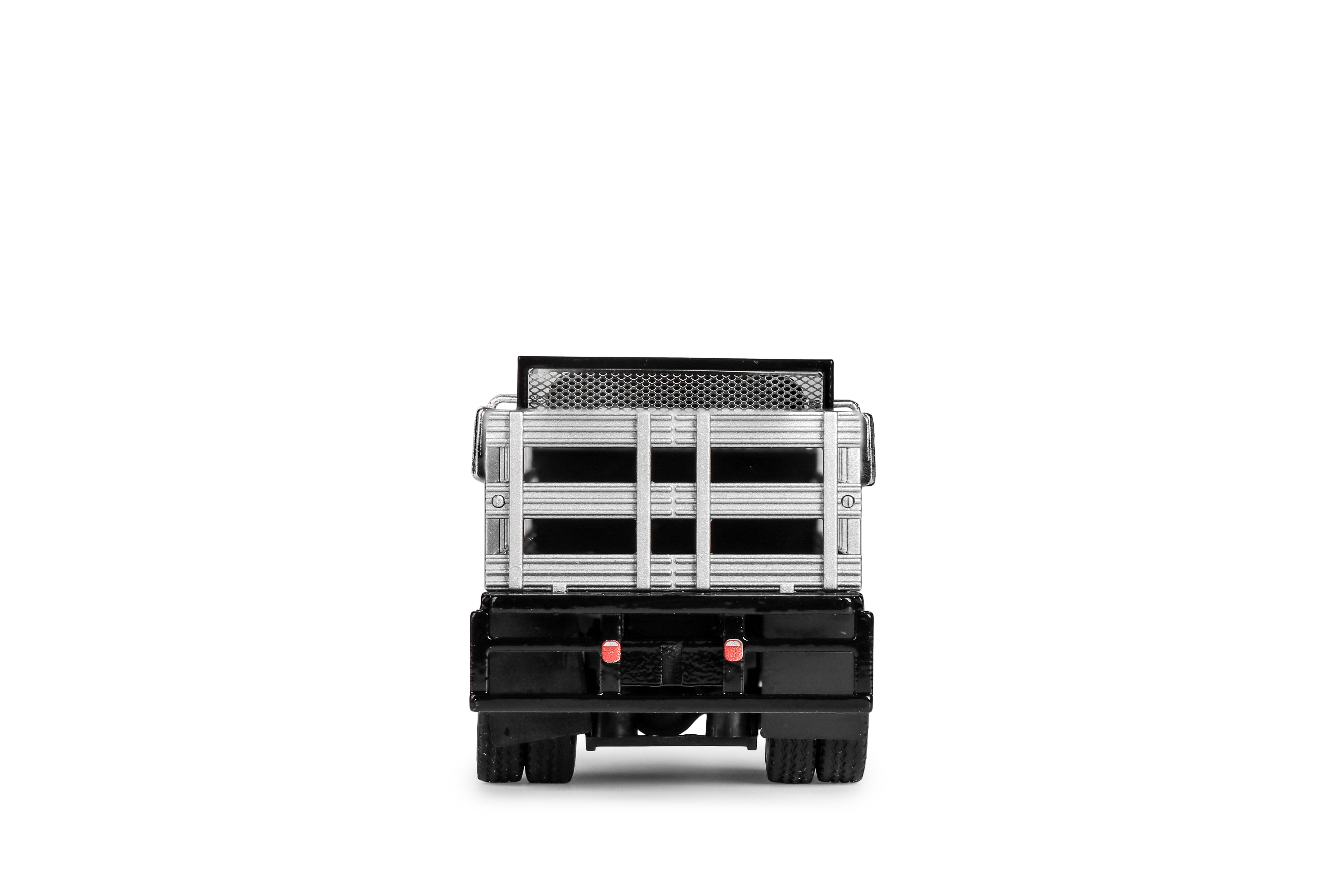 Conrad MACK MD mit Plattform „BLACK“ – Heckansicht, Diecast Sammlermodell im Maßstab 1:50, Art. 83266/01