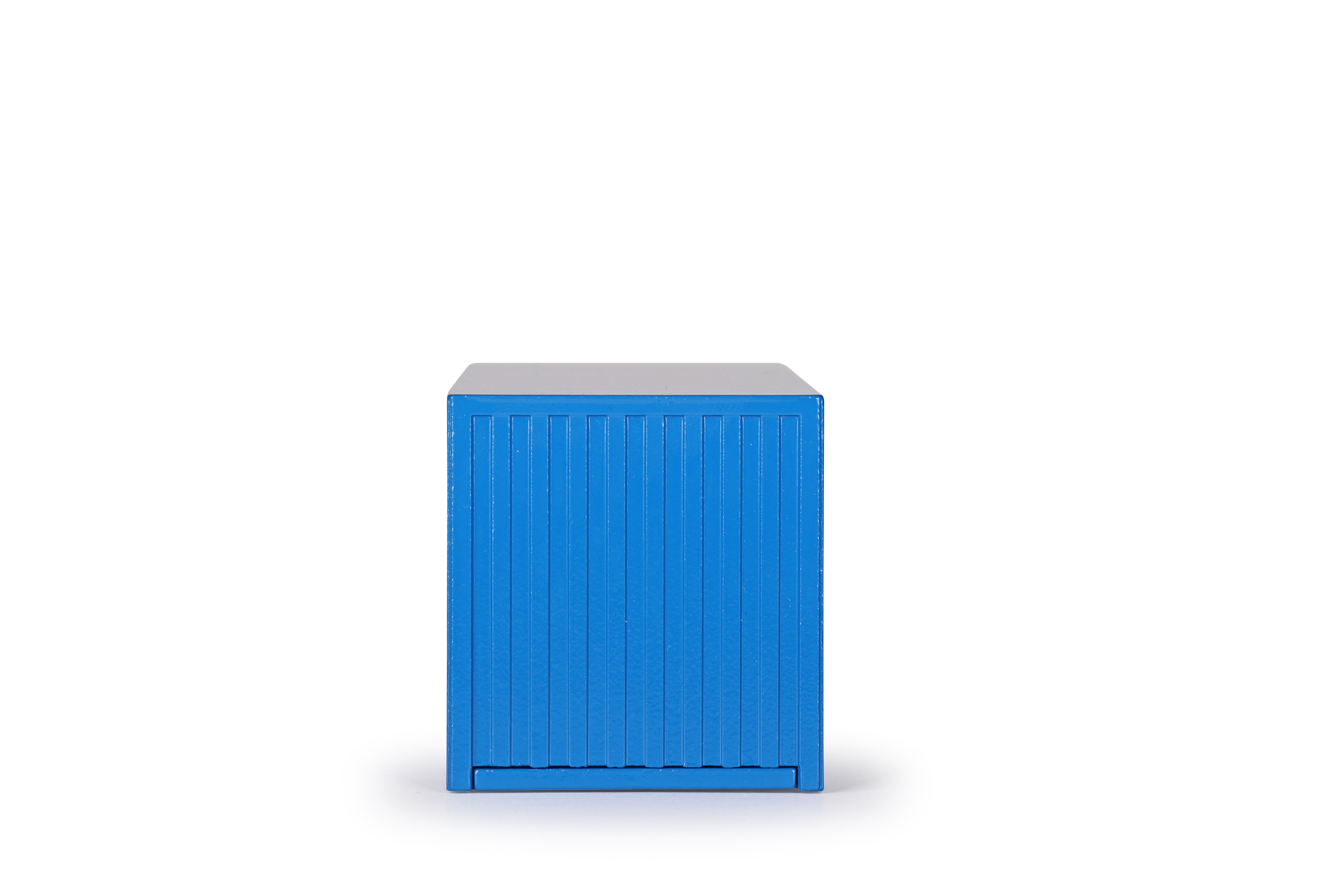 Conrad Seefrachtcontainer 20 Fuß neutral blau – Diecast Sammler-Zubehör im Maßstab 1:50, Art. 99928/17 – Ansicht 5