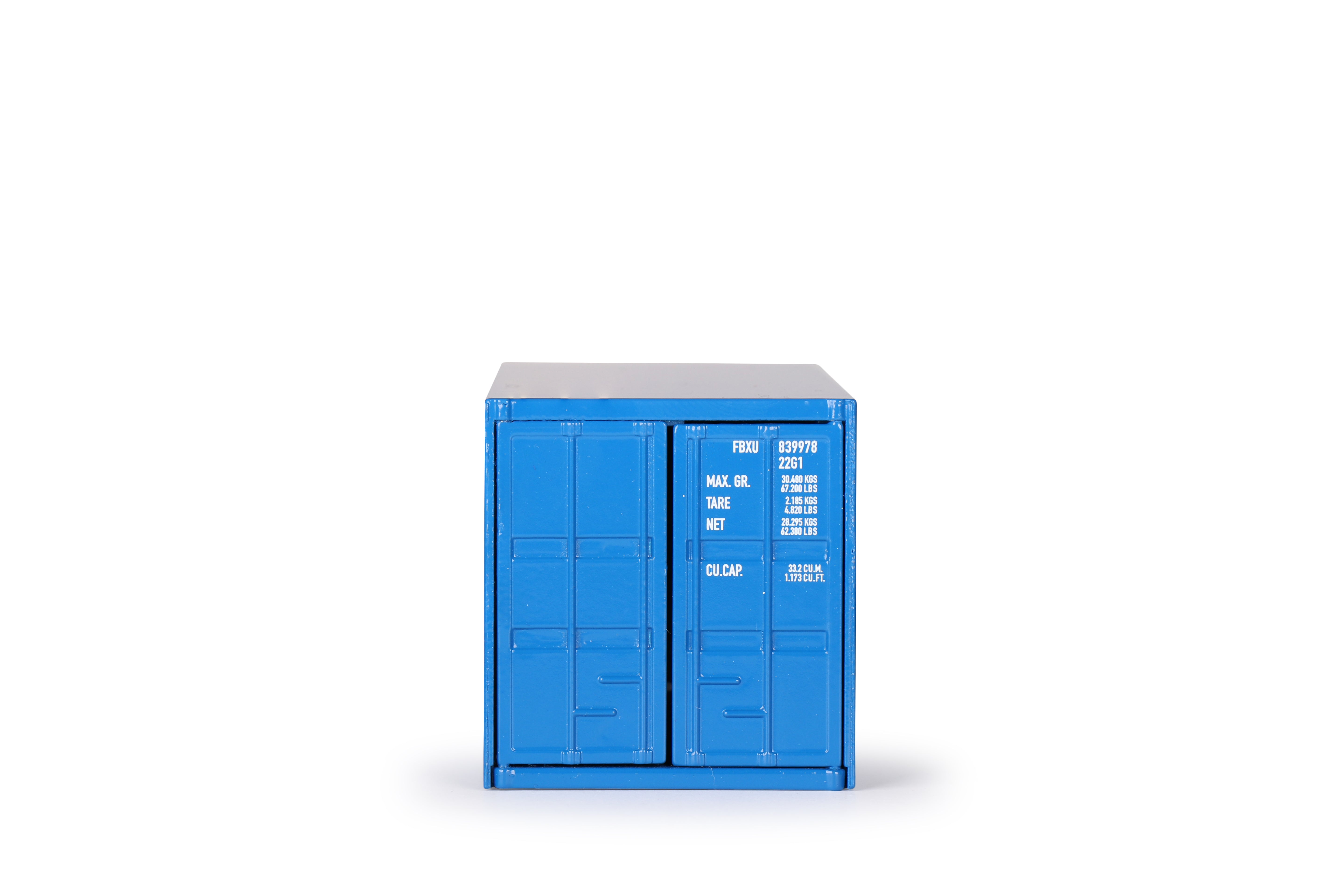 Conrad Seefrachtcontainer 20 Fuß neutral blau – Diecast Sammler-Zubehör im Maßstab 1:50, Art. 99928/17 – Ansicht 4