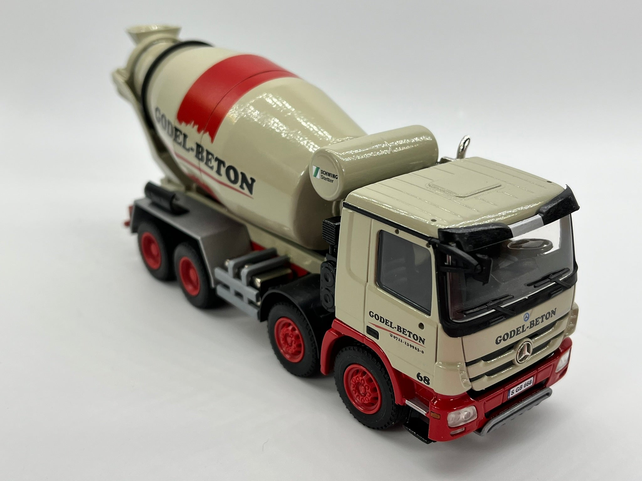 CONRAD Modelle I STETTER Fahrmischer auf MB Actros (1:50) "GODEL BETON"