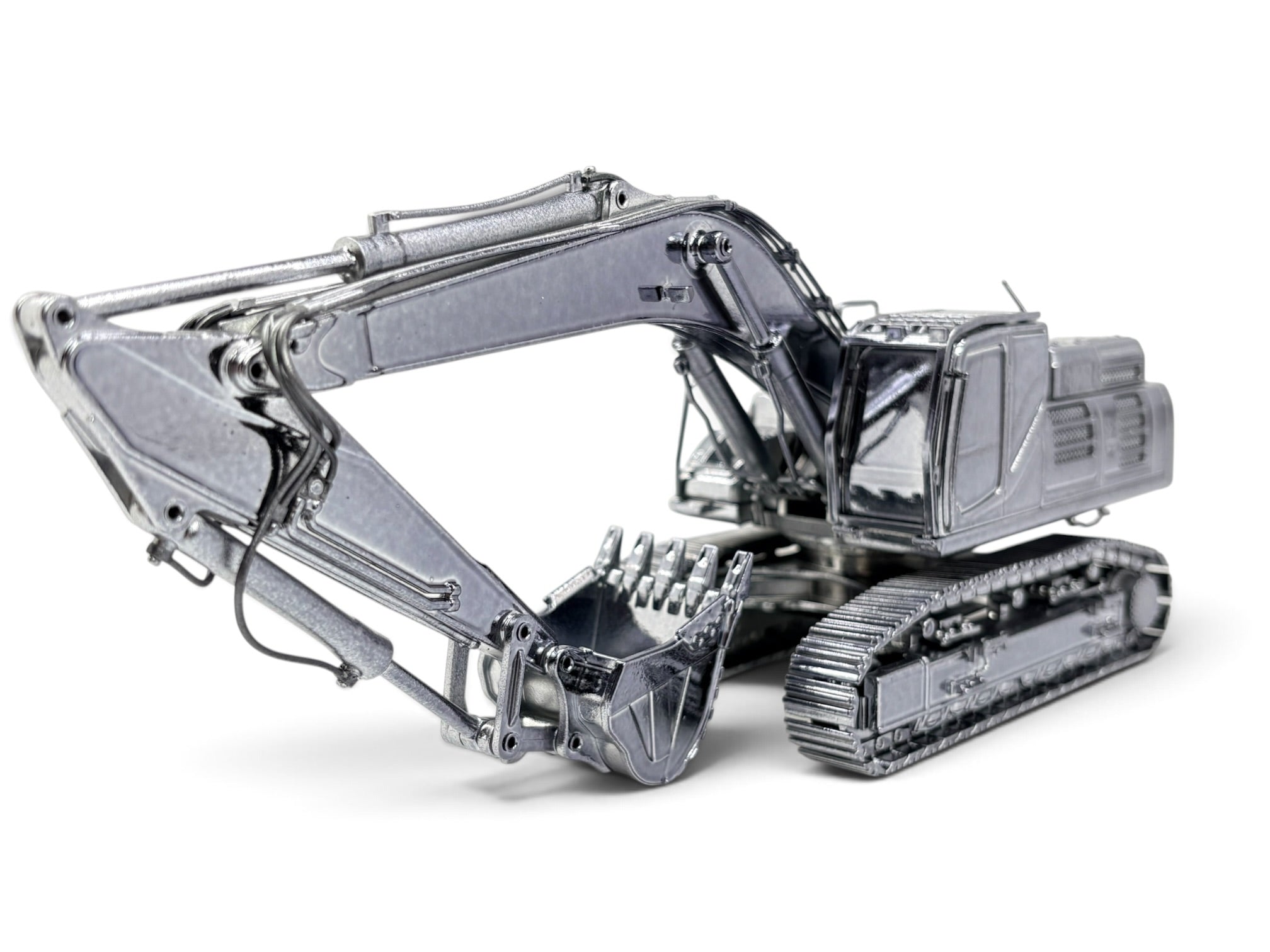 Conrad Kobelco SK500LC-10 Raupenbagger „Delft Blue“ Gun Metal – Diecast-Sammlermodell 1:50, Art. 2210/08