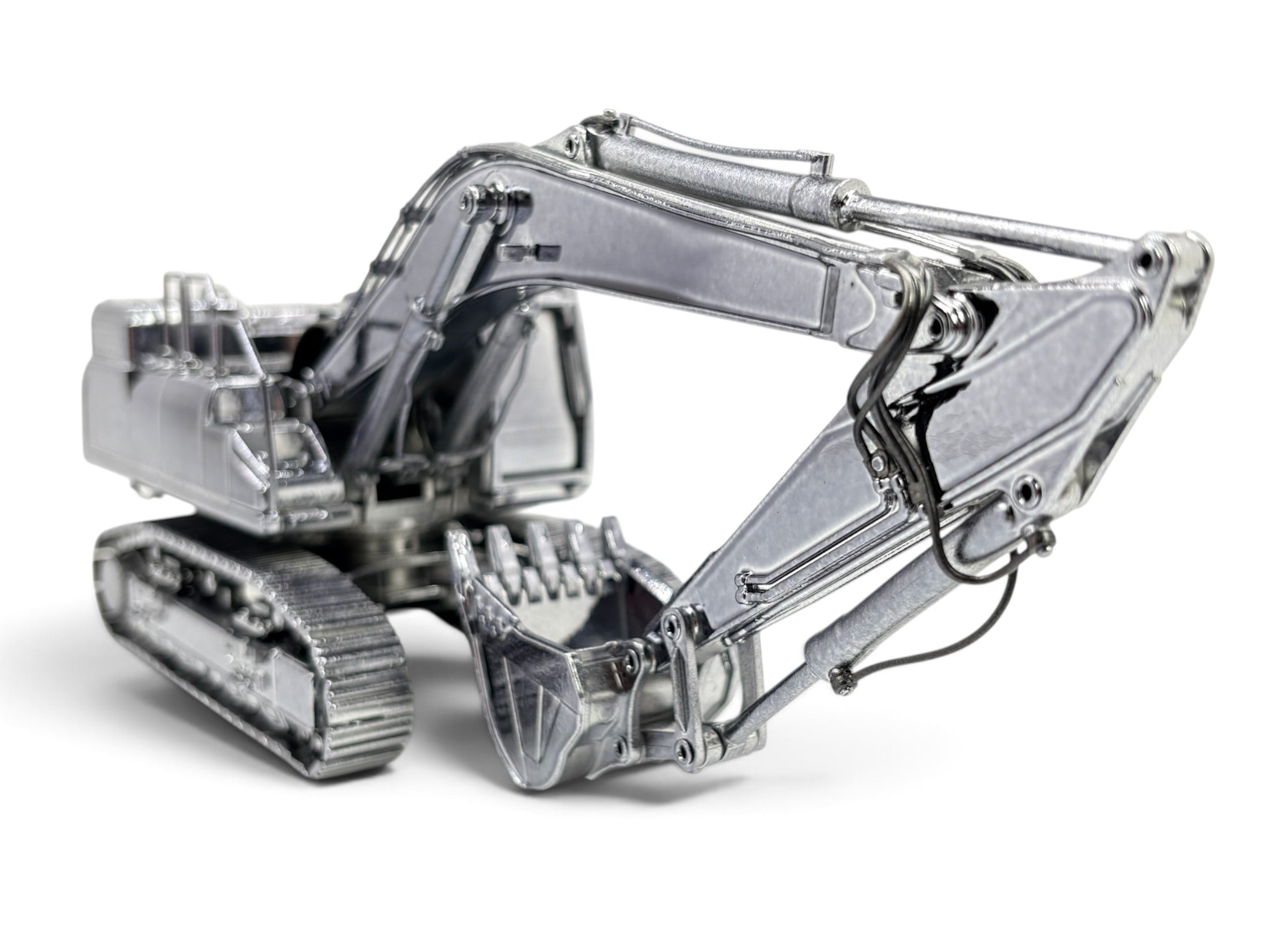 Conrad Kobelco SK500LC-10 Raupenbagger „Delft Blue“ Gun Metal – Diecast-Sammlermodell 1:50, Art. 2210/08 – Ansicht 4
