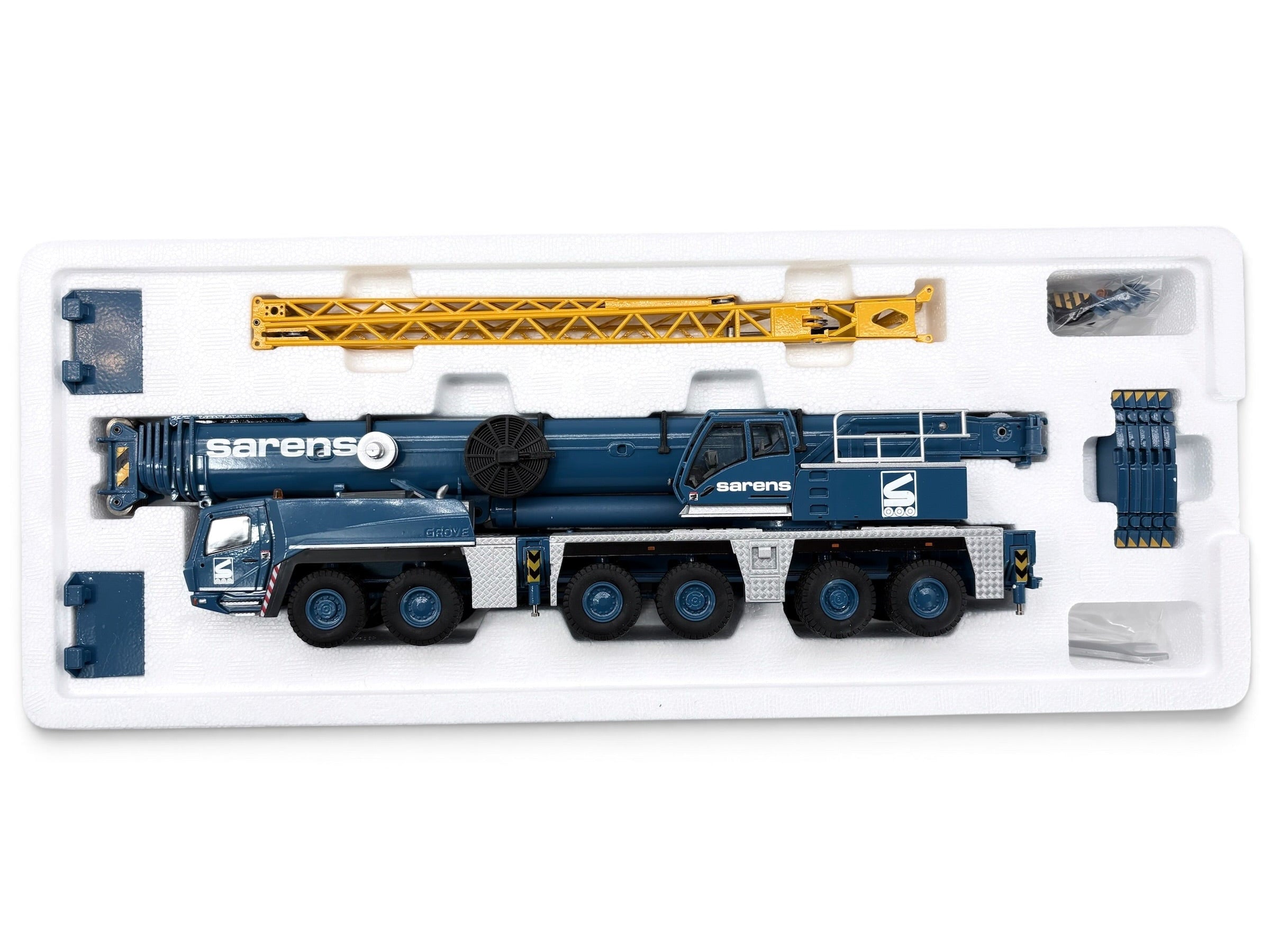 Conrad Grove GMK 6300L Mobilkran „Sarens“ mit Auslegerverlängerung – Diecast-Sammlermodell 1:50, Art. 2114/05 – Ansicht 7