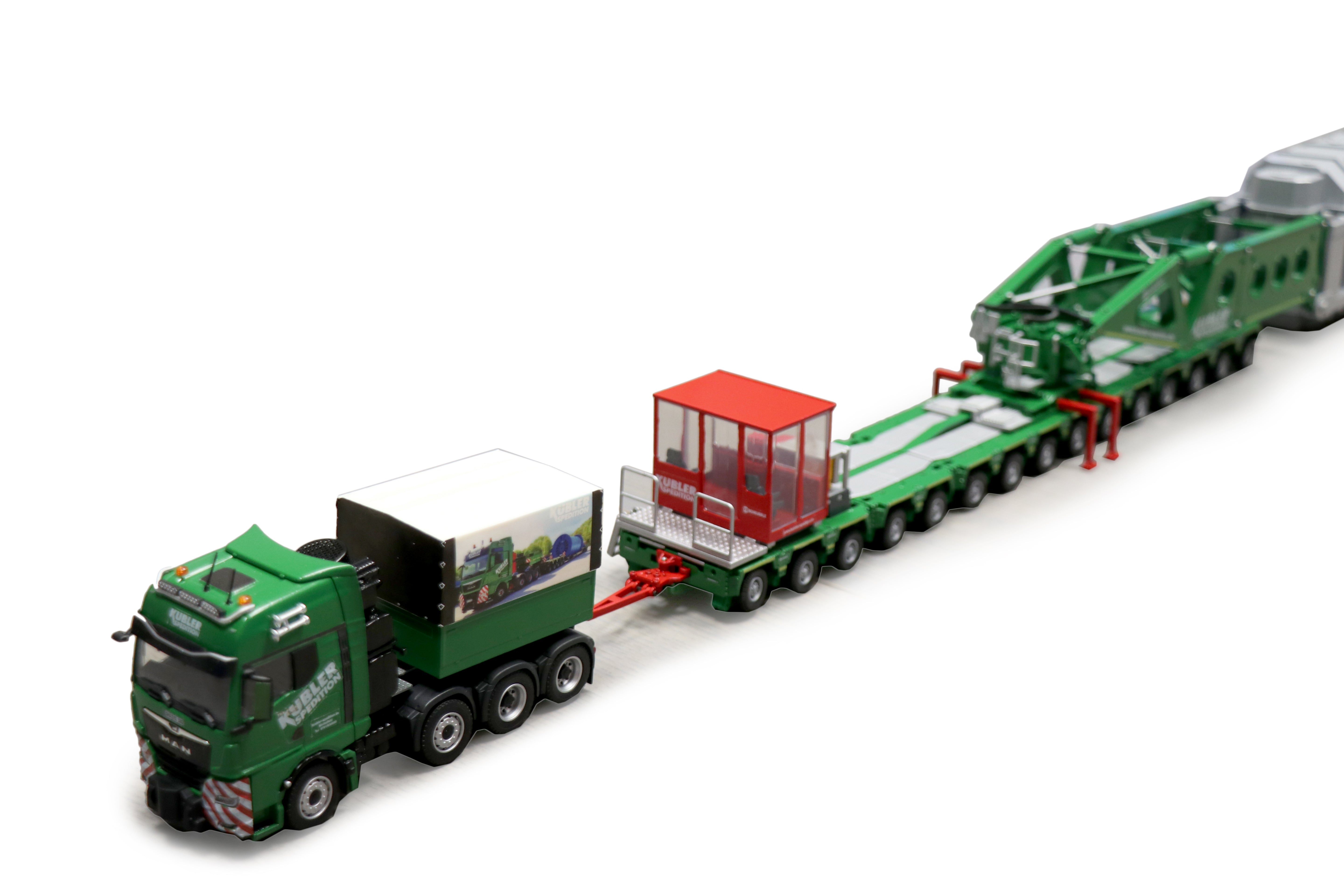 Conrad Scheuerle Seitenträgerbrücke STB 320 Schwertransport-Set – Diecast Sammlermodell im Maßstab 1:50, Art. SET10020