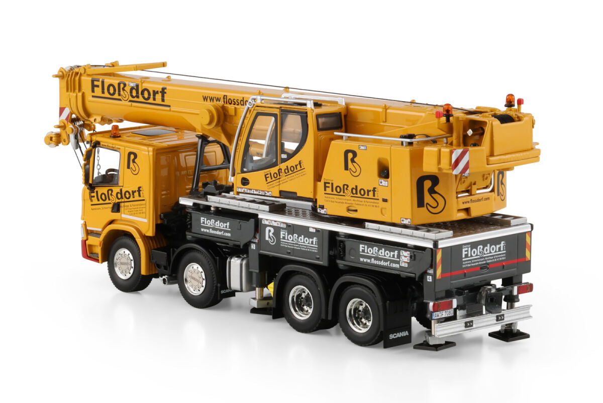 SCANIA P Low CP20 8x4 with LIEBHERR LTF 1060-4.1 "FLOSSDORF" (1:50) - 51-2181