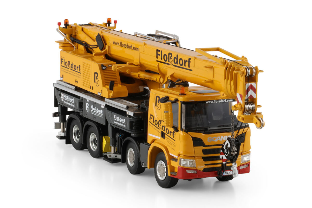 SCANIA P Low CP20 8x4 with LIEBHERR LTF 1060-4.1 "FLOSSDORF" (1:50) - 51-2181