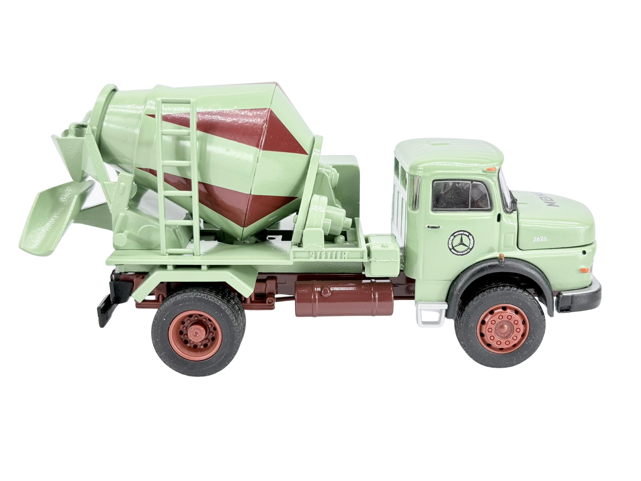 Conrad MB LAK 2624 mit Stetter Betonmischer MBMC – Diecast 1:50, Art. 1059/0