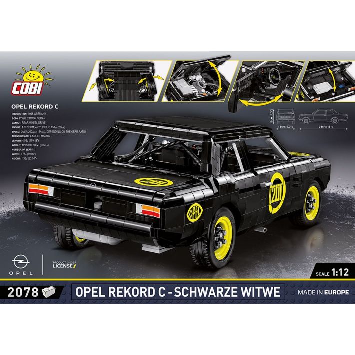 COBI® I 24333 I Opel Rekord C Black Widow (1:12)
