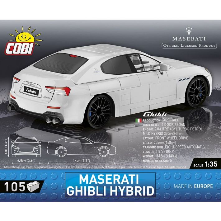 COBI® I Maserati Ghibli Hybride I 24566 I NOUVEAU 