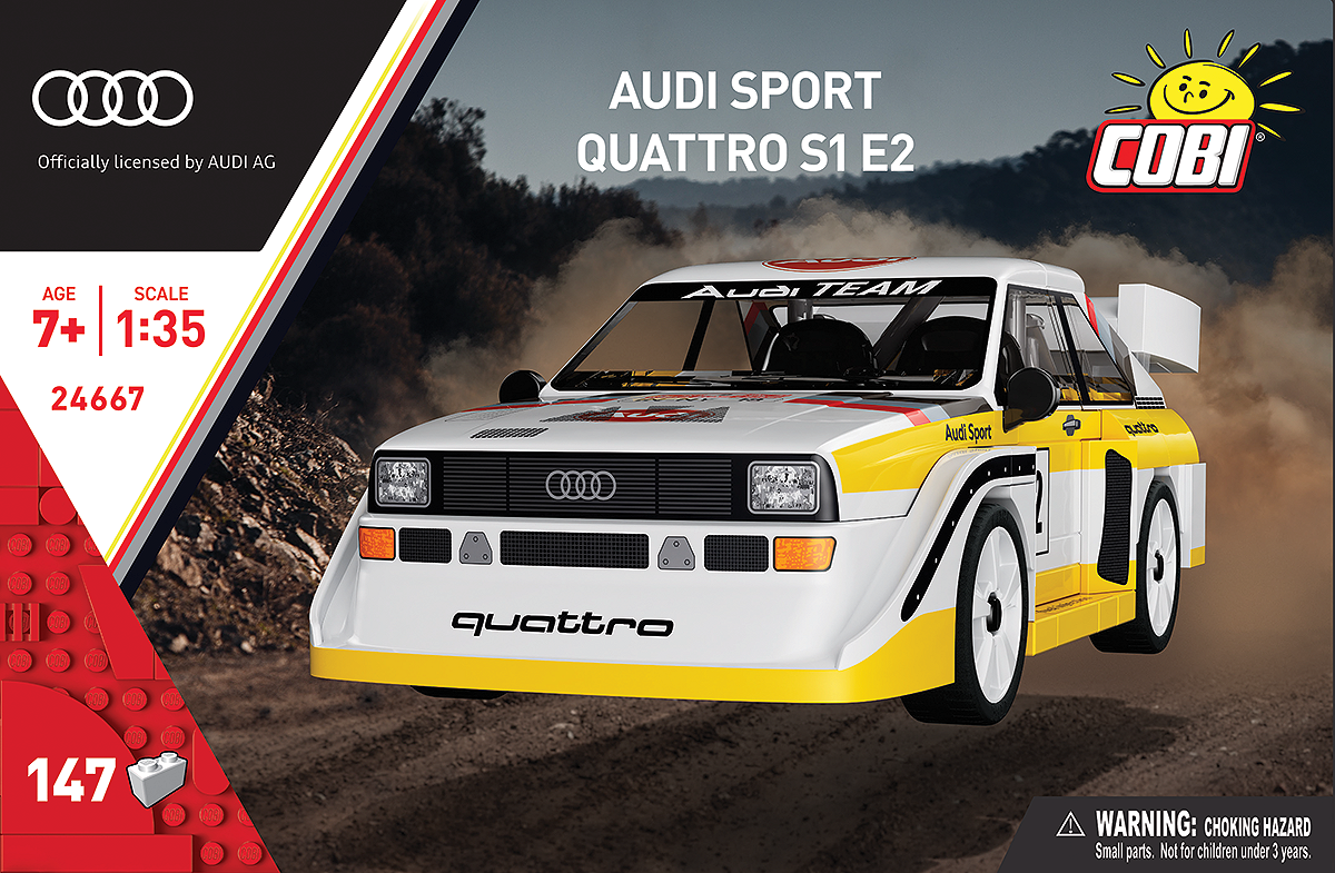 COBI Audi Sport Quattro S1 E2 – Verpackung Vorderseite – Klemmbausteine Set 24667 – Ansicht 5