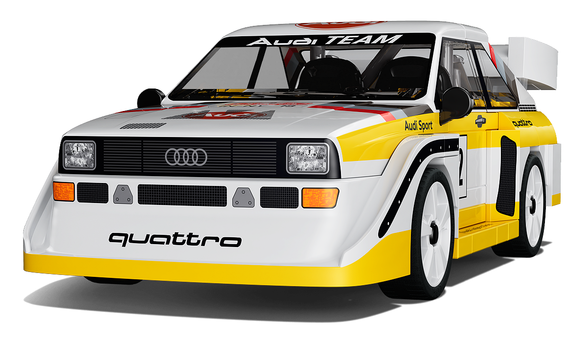 COBI Audi Sport Quattro S1 E2 – Klemmbaustein-Modell im Maßstab 1:35 – 147 Teile, Set 24667