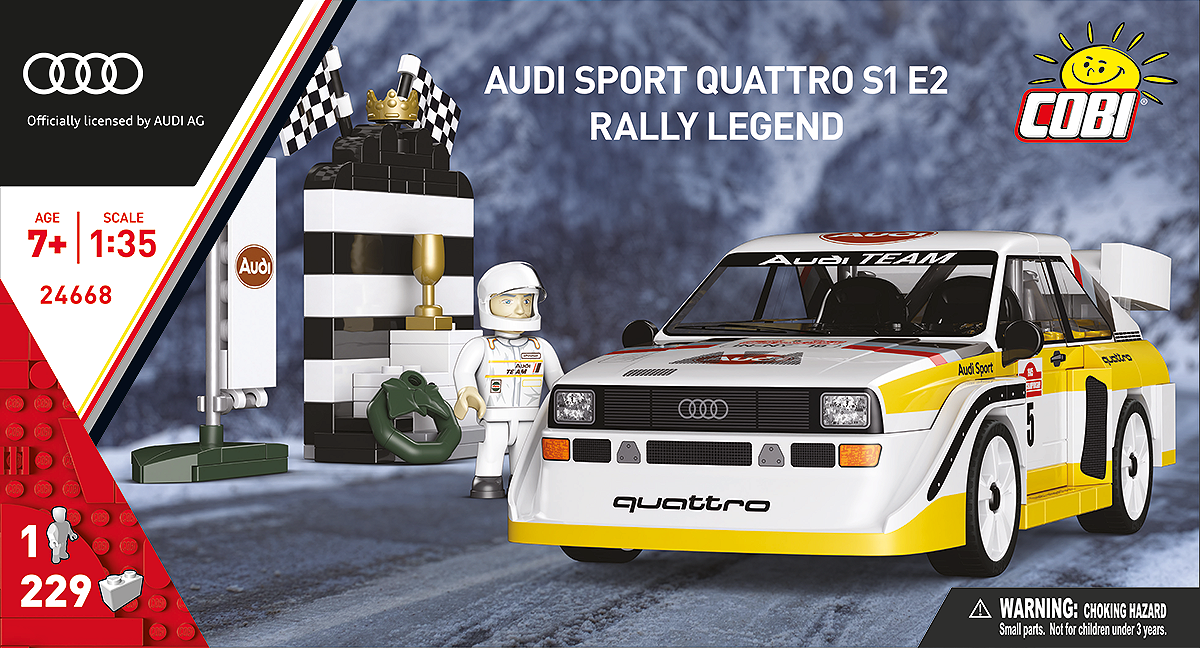 COBI Audi Sport Quattro S1 E2 Rally Legend 1985 – Verpackung Vorderseite – Klemmbausteine Set 24668 – Ansicht 5