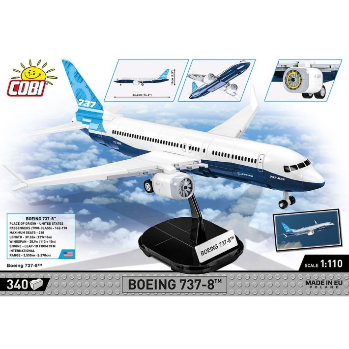 COBI® I BOEING 737-8™ I 26608 I NEUF, dans son emballage d'origine (OVP) 