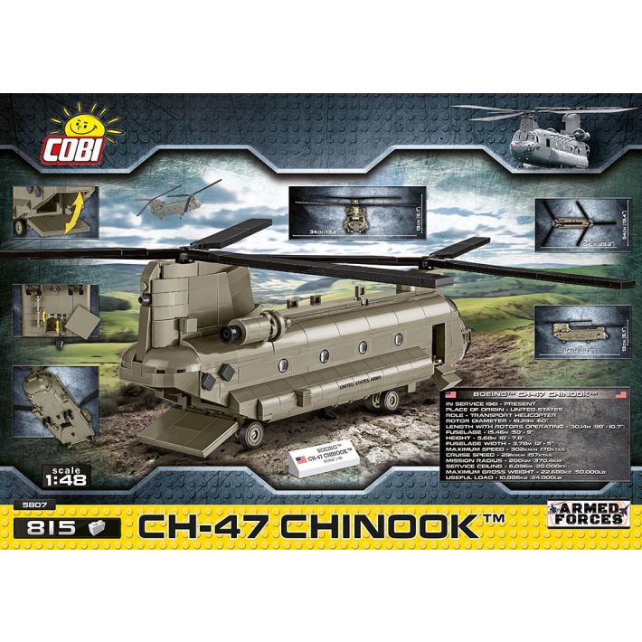 Hélicoptère COBI® I 5808 I CH-47 CHINOOK (1:48)