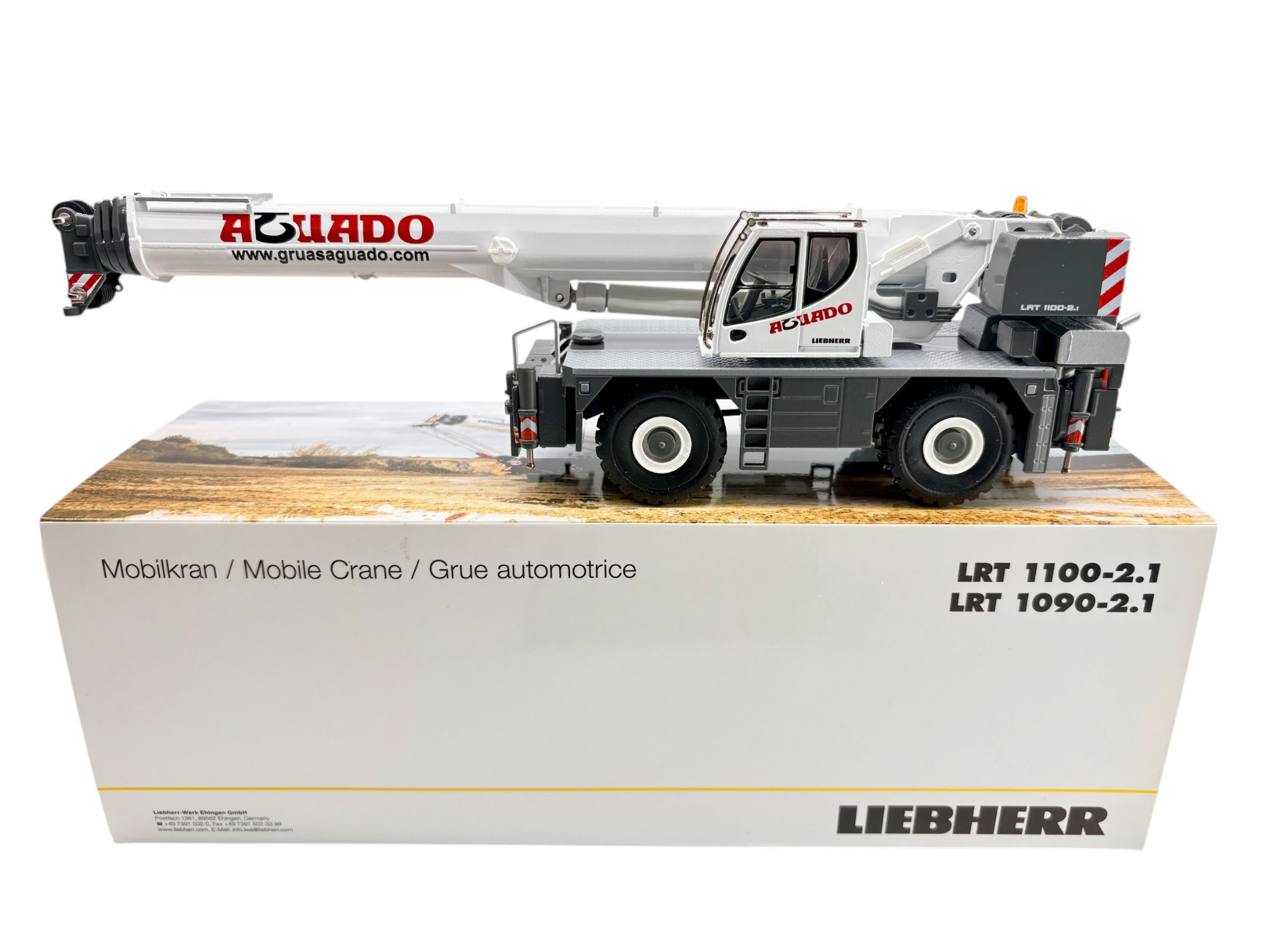 Conrad Liebherr LRT 1100-2.1 Geländekran „AGUADO“ – Diecast Sammlermodell im Maßstab 1:50, Art. 2118/03 – Ansicht 6