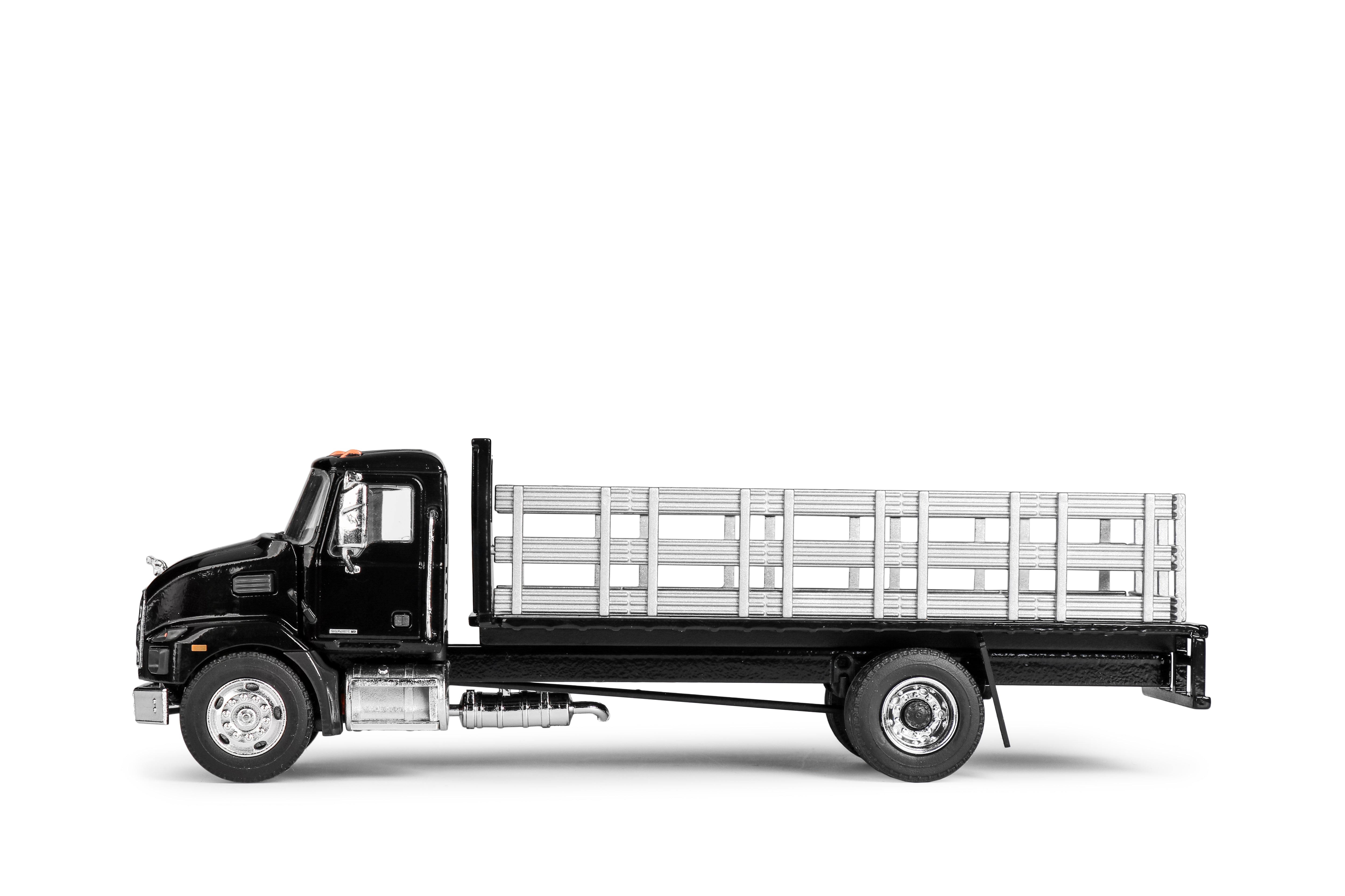 Conrad MACK MD mit Plattform „BLACK“ – Seitenansicht links, Diecast Sammlermodell im Maßstab 1:50, Art. 83266/01
