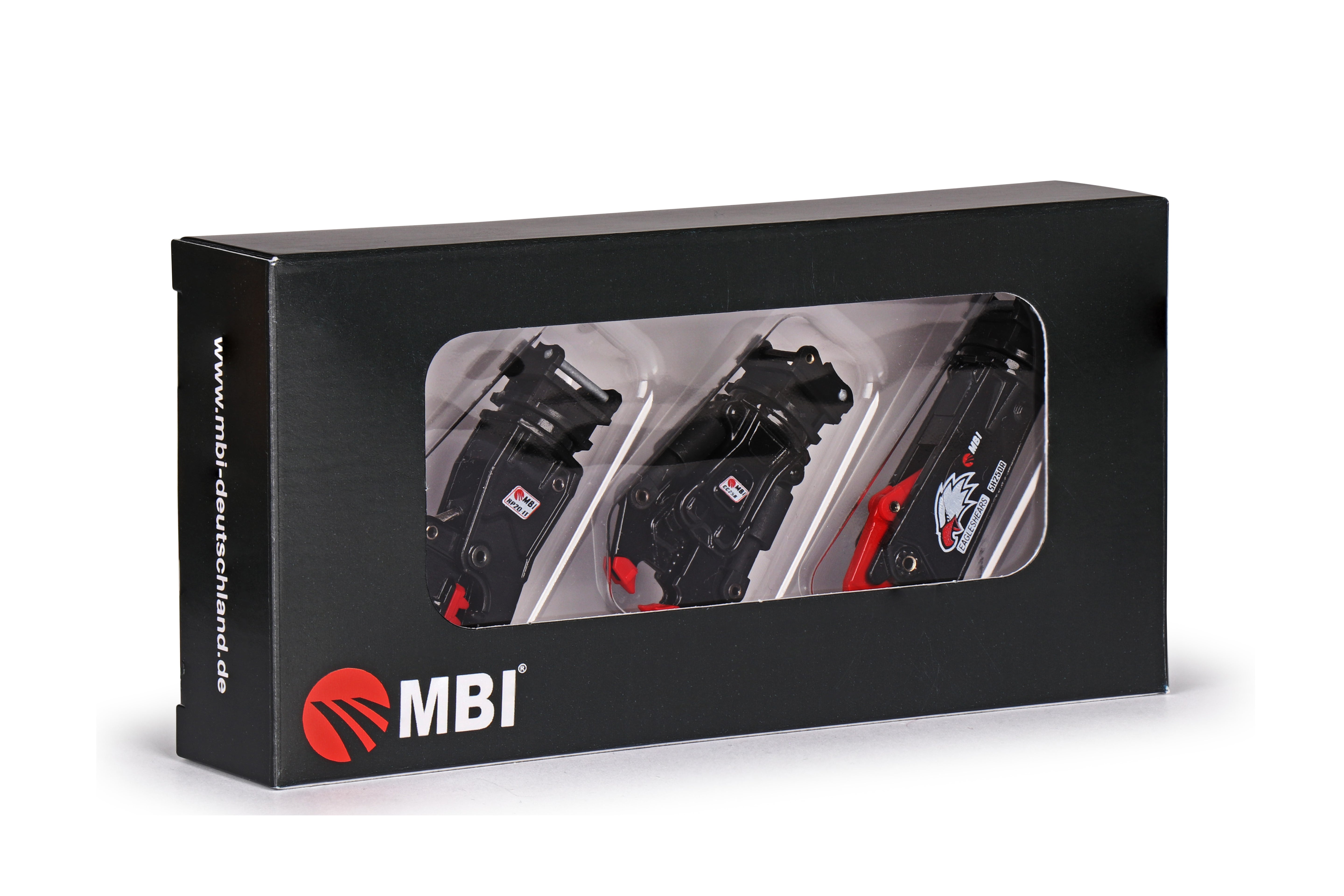 MBI-Anbauteile-Set für 20t-Bagger – Conrad Diecast Sammler-Zubehör im Maßstab 1:50, Art. SET10006 – Verpackung