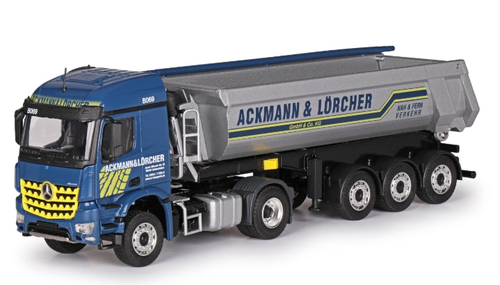 Conrad Models I 78231/03 I Semi-remorque benne MERCEDES-BENZ Arocs (1:50) "ACKMANN &amp; LÖRCHER"