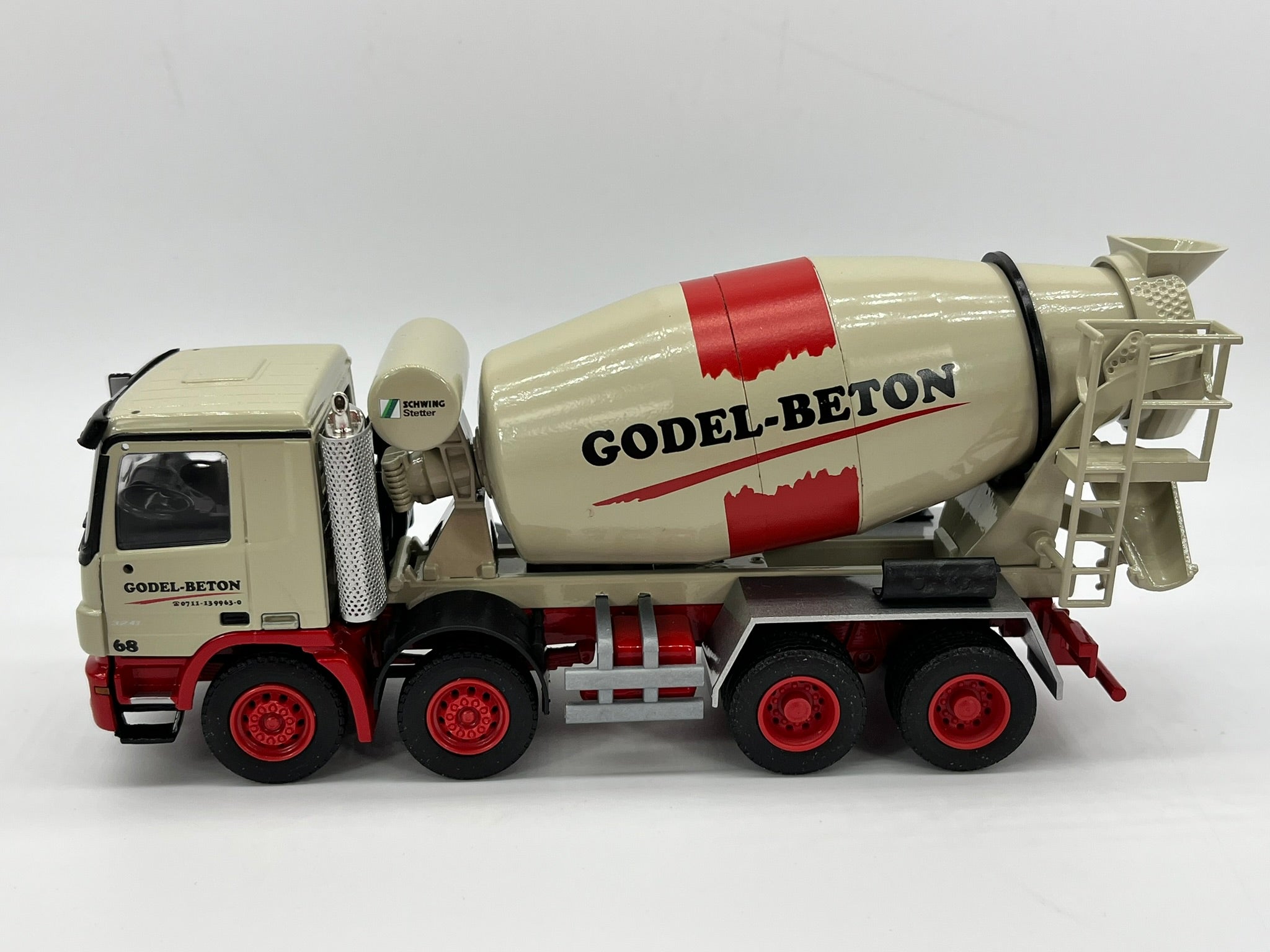 CONRAD Modelle I STETTER Fahrmischer auf MB Actros (1:50) "GODEL BETON"