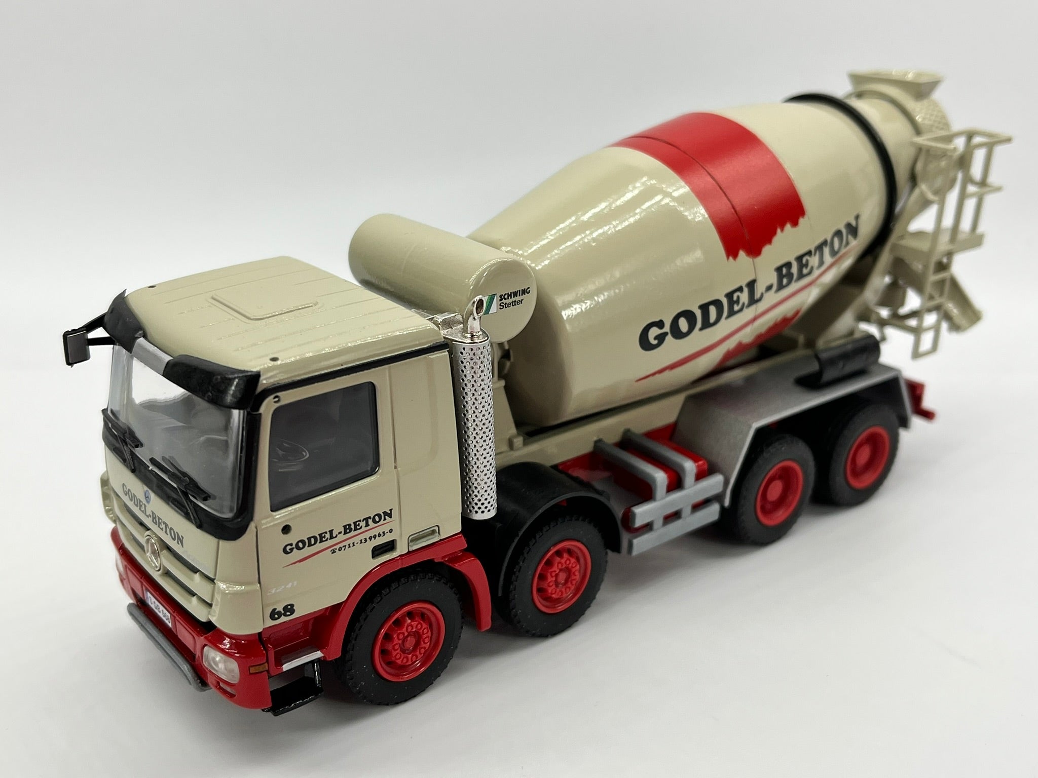 CONRAD Modelle I STETTER Fahrmischer auf MB Actros (1:50) "GODEL BETON"