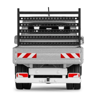 Conrad MAN TGE 4.180 Pritschenwagen mit Doppelkabine in Weiß – Diecast Sammlermodell im Maßstab 1:50, Zinkdruckguss, Art. 1616/02