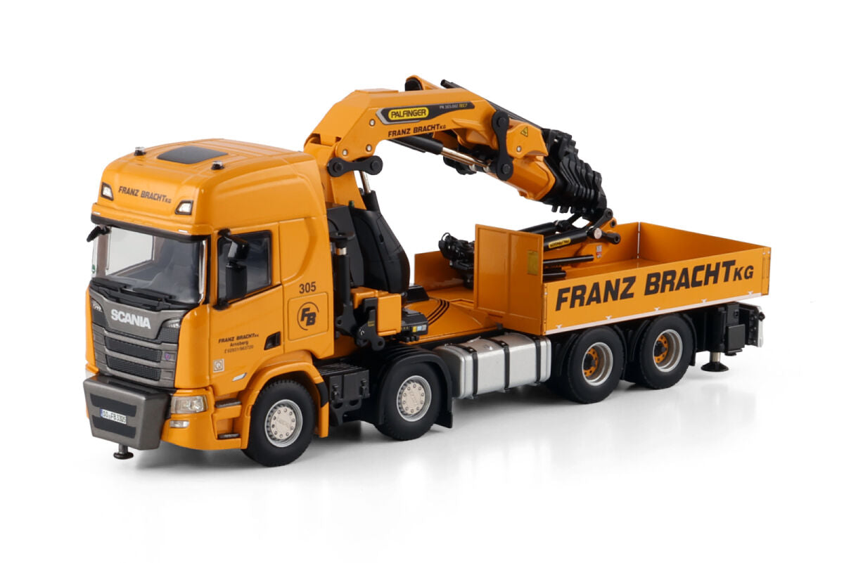 SCANIA R Highline CR20H 8X4 mit PALFINGER PK 165.002 TEC 7 (1:50) "Franz Bracht"