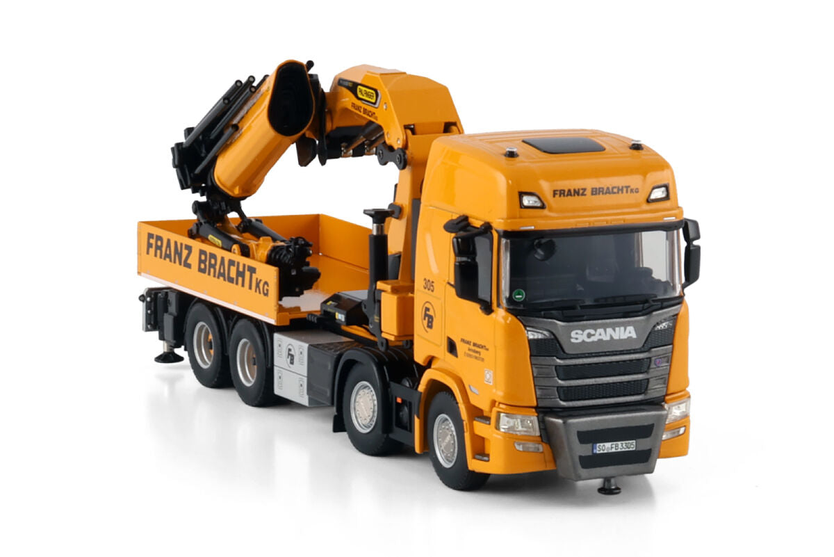 SCANIA R Highline CR20H 8X4 mit PALFINGER PK 165.002 TEC 7 (1:50) "Franz Bracht"