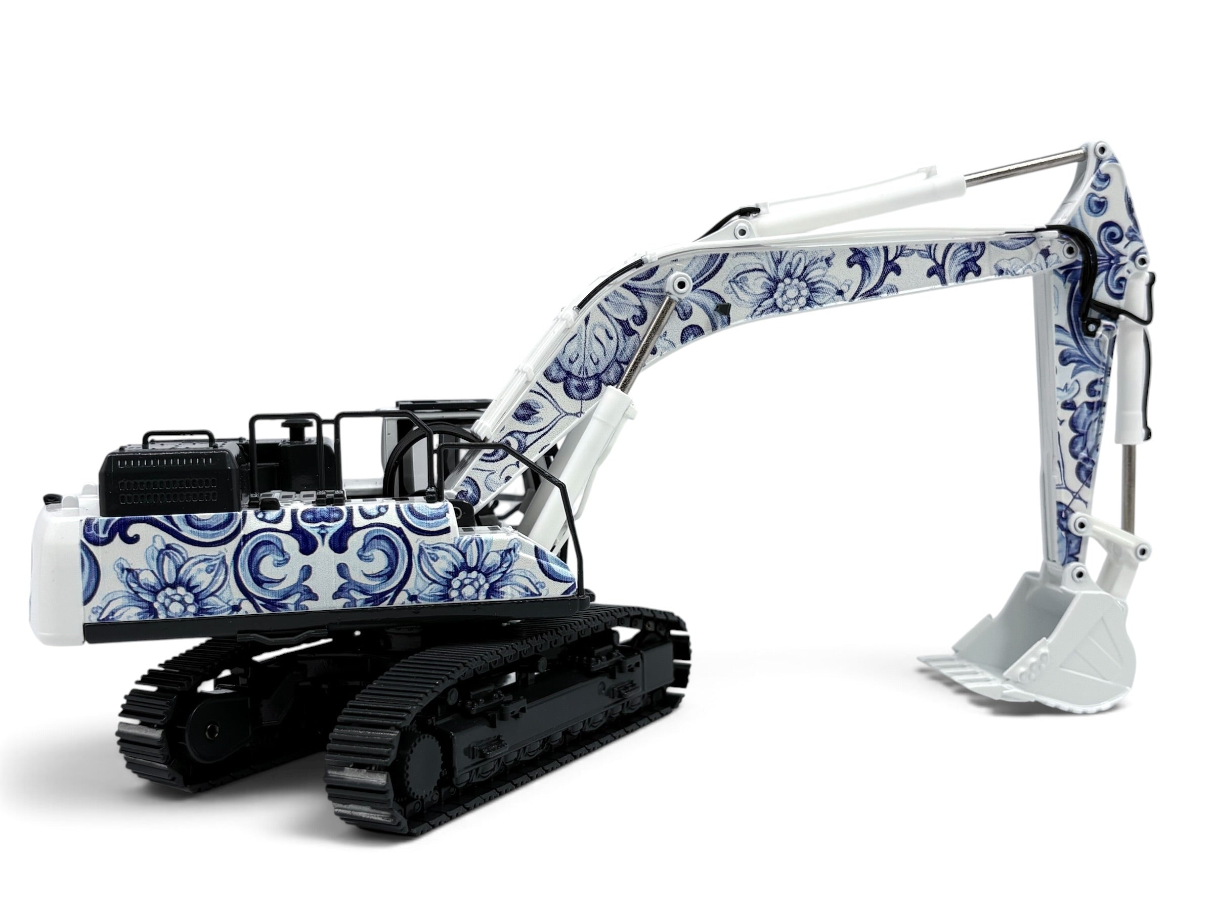 Conrad Kobelco SK500LC-10 Raupenbagger „Delft Blue“ – Diecast-Sammlermodell 1:50, Art. 2210/08 – Ansicht 5