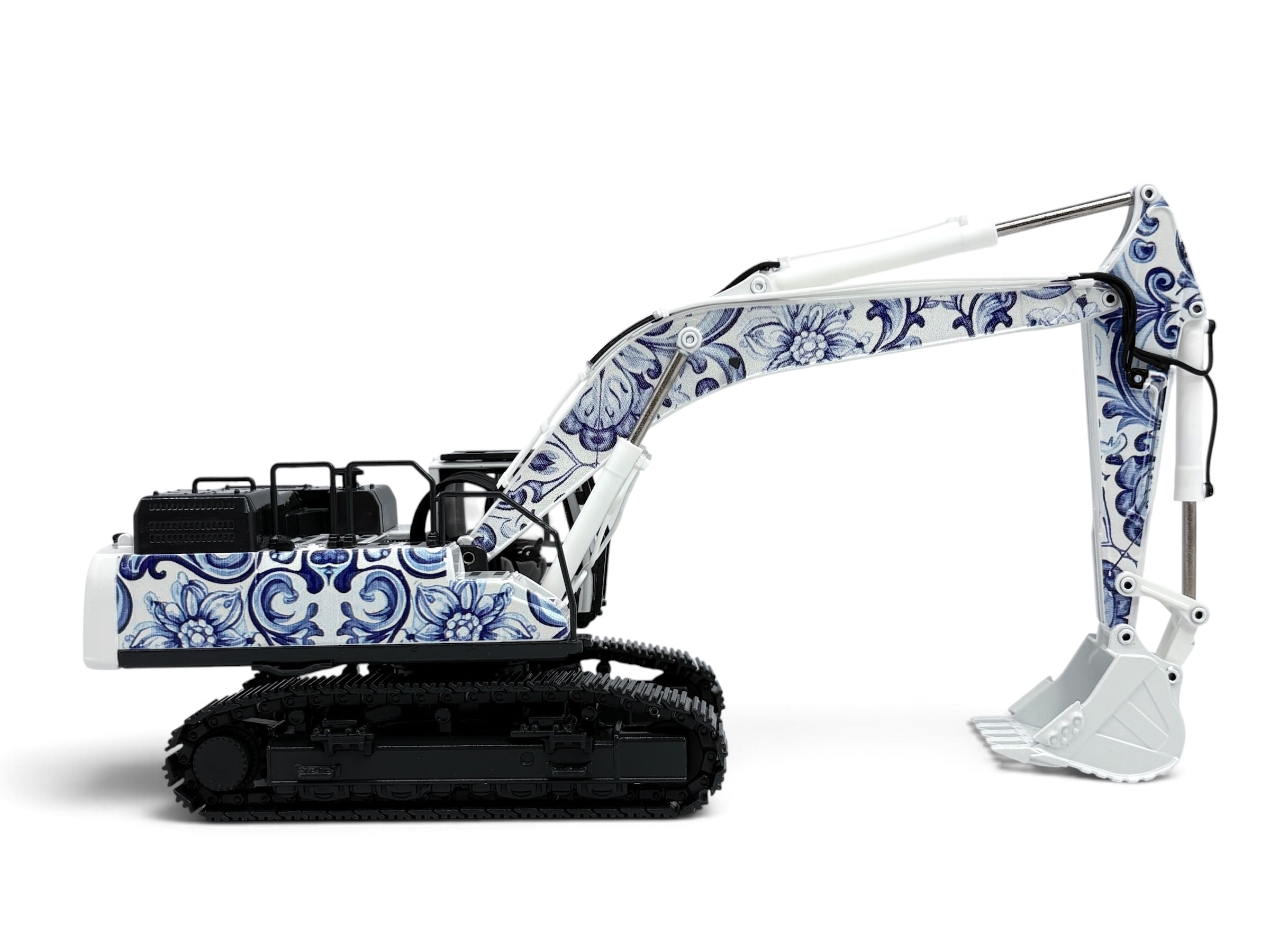 Conrad Kobelco SK500LC-10 Raupenbagger „Delft Blue“ – Diecast-Sammlermodell 1:50, Art. 2210/08 – Ansicht 6