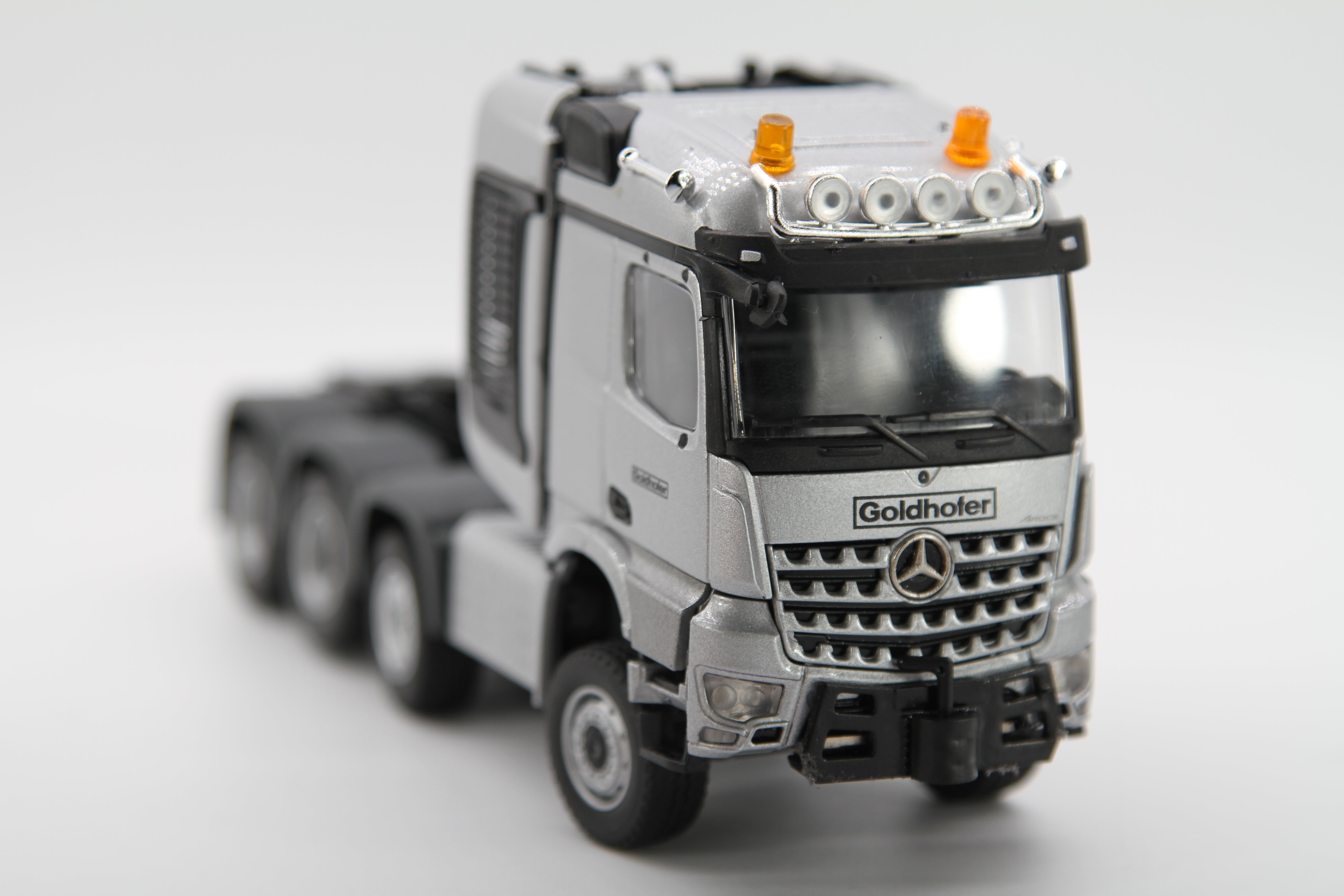 MERCEDES-BENZ Actros SLT mit Tieflader und Kabeltrommel "GOLDHOFER" (1:50)