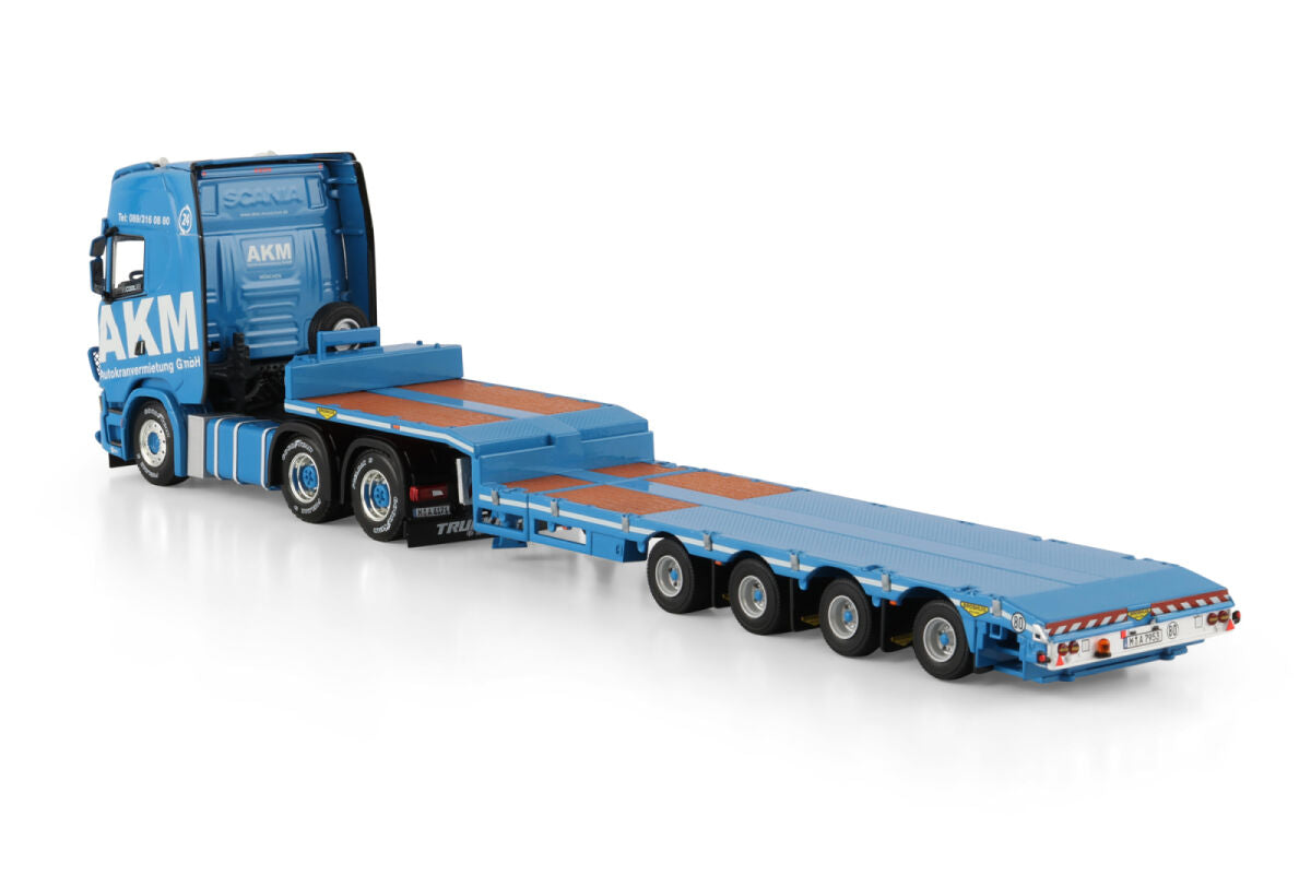SCANIA S Highline CS20H 6X4 Semi Tieflader "AKM" (1:50) - 01-4885