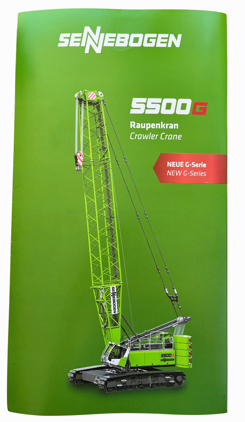 Sennebogen 5500 G Raupenkran Conrad Modell 1:50 2748 02 box